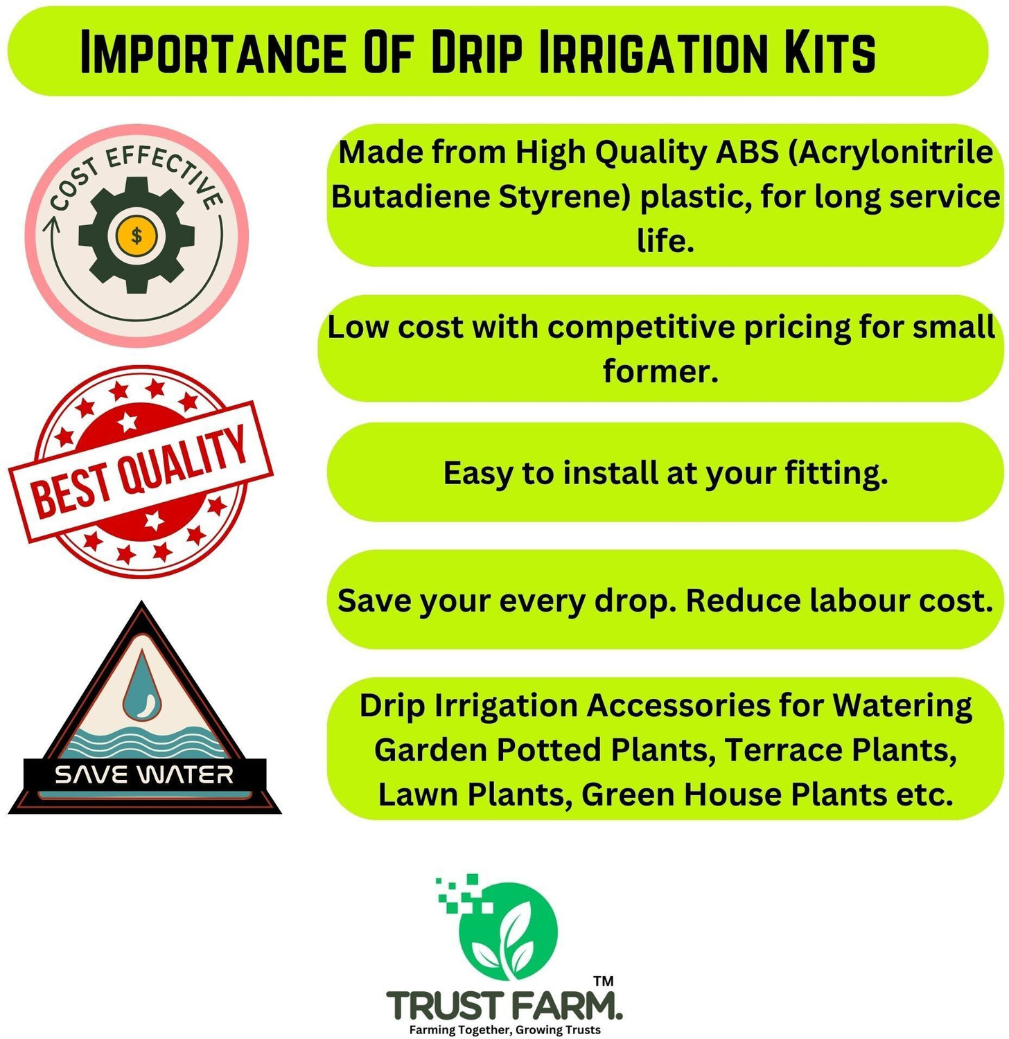 Image of Agrisellr Drip Irrigation Garden Watering 20 Plants Kits Drip Irrigation Kit