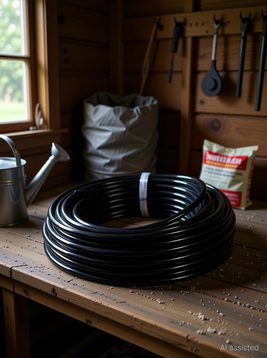 Image of nextgenagro 16mm Pipe Gardening Roll Main Supply Line Pipe -25 Meter Drip Irrigation Kit