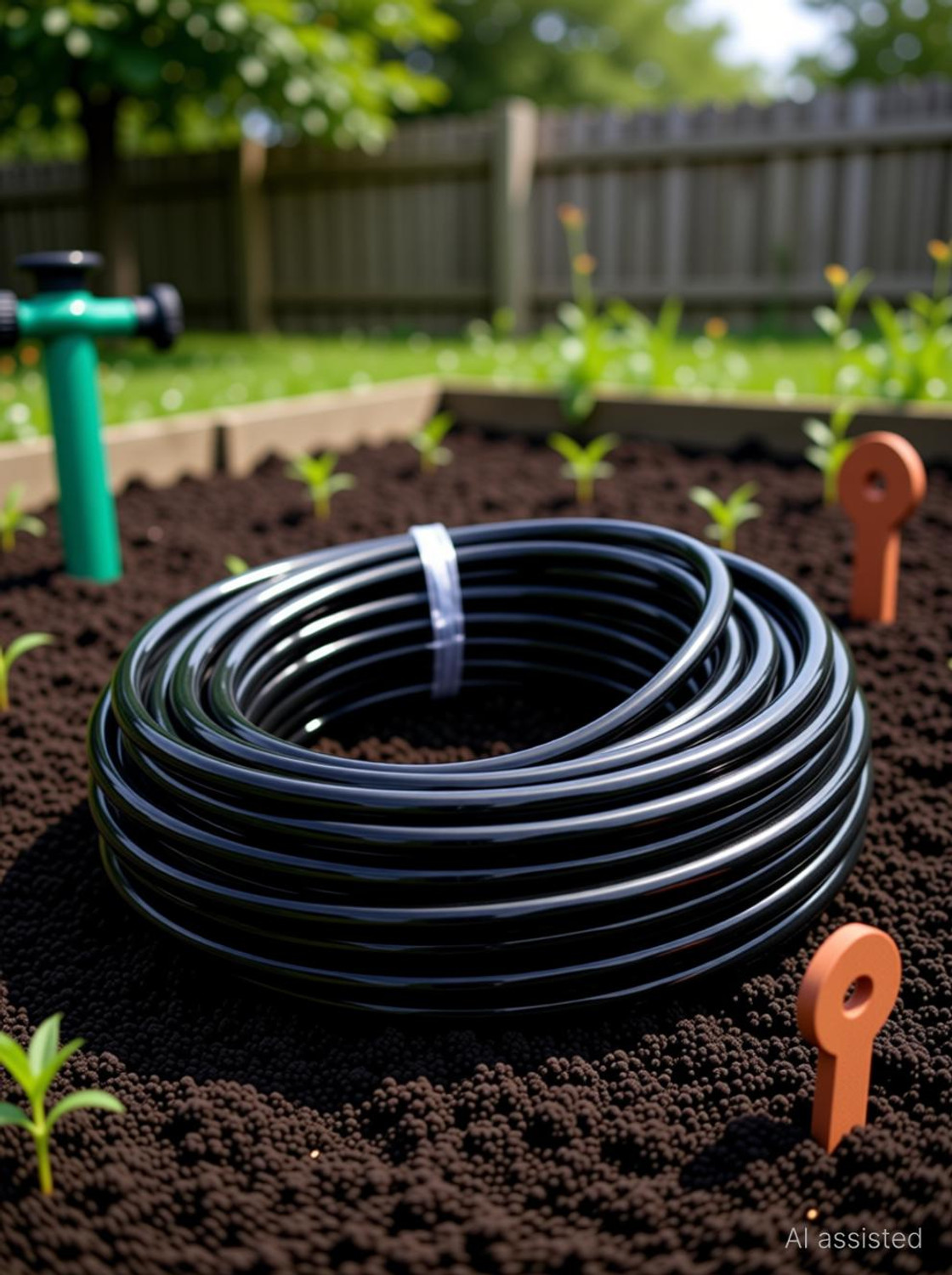 Image of nextgenagro 16mm Pipe Gardening Roll Main Supply Line Pipe -25 Meter Drip Irrigation Kit