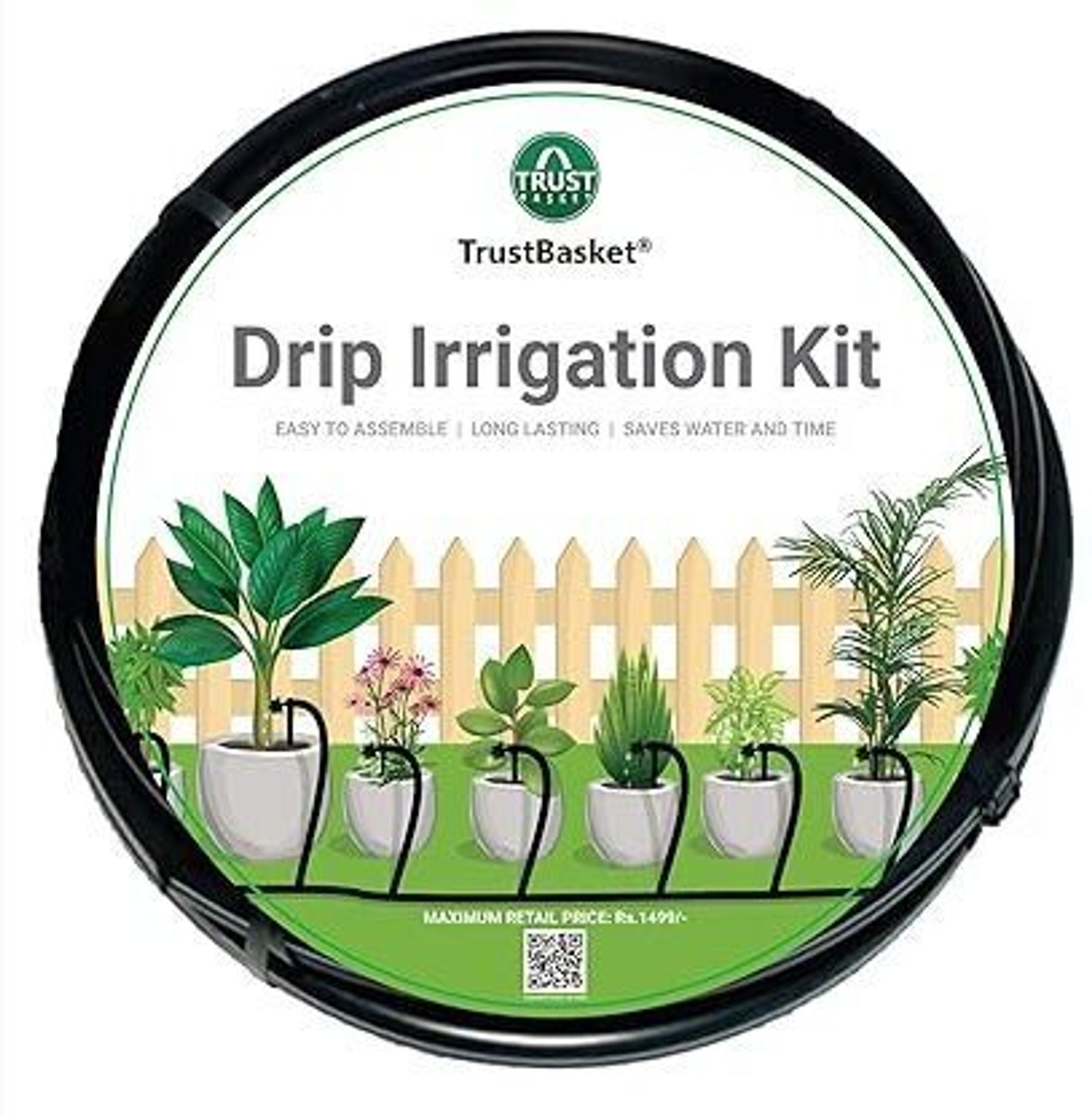 Image of TrustBasket Drip Irrigation Kit for 30 Plants Drip Irrigation Kit