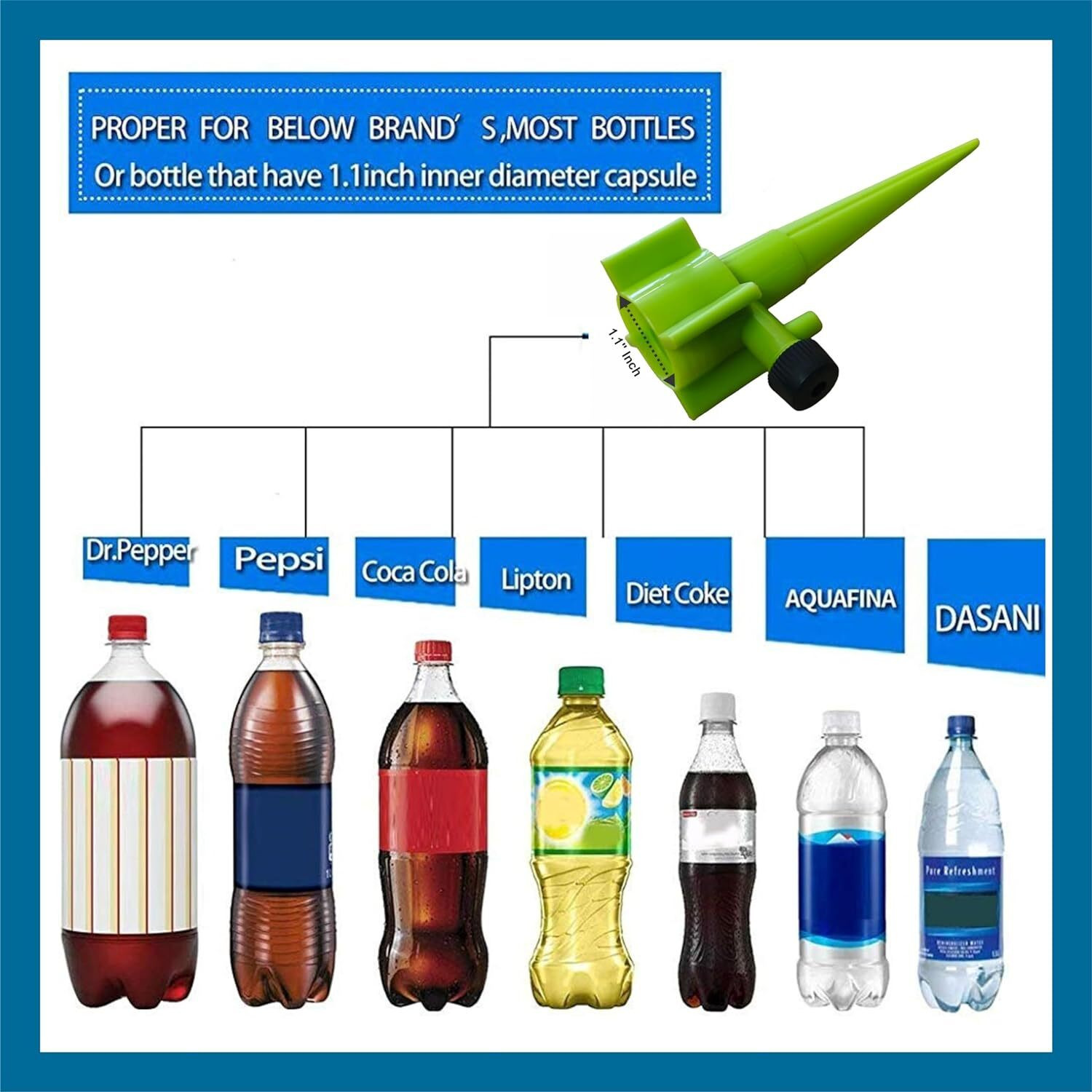 Image of Mithark Drip Irrigation kit for Home Garden, Self-Watering Spikes for Plants Drip Irrigation Kit