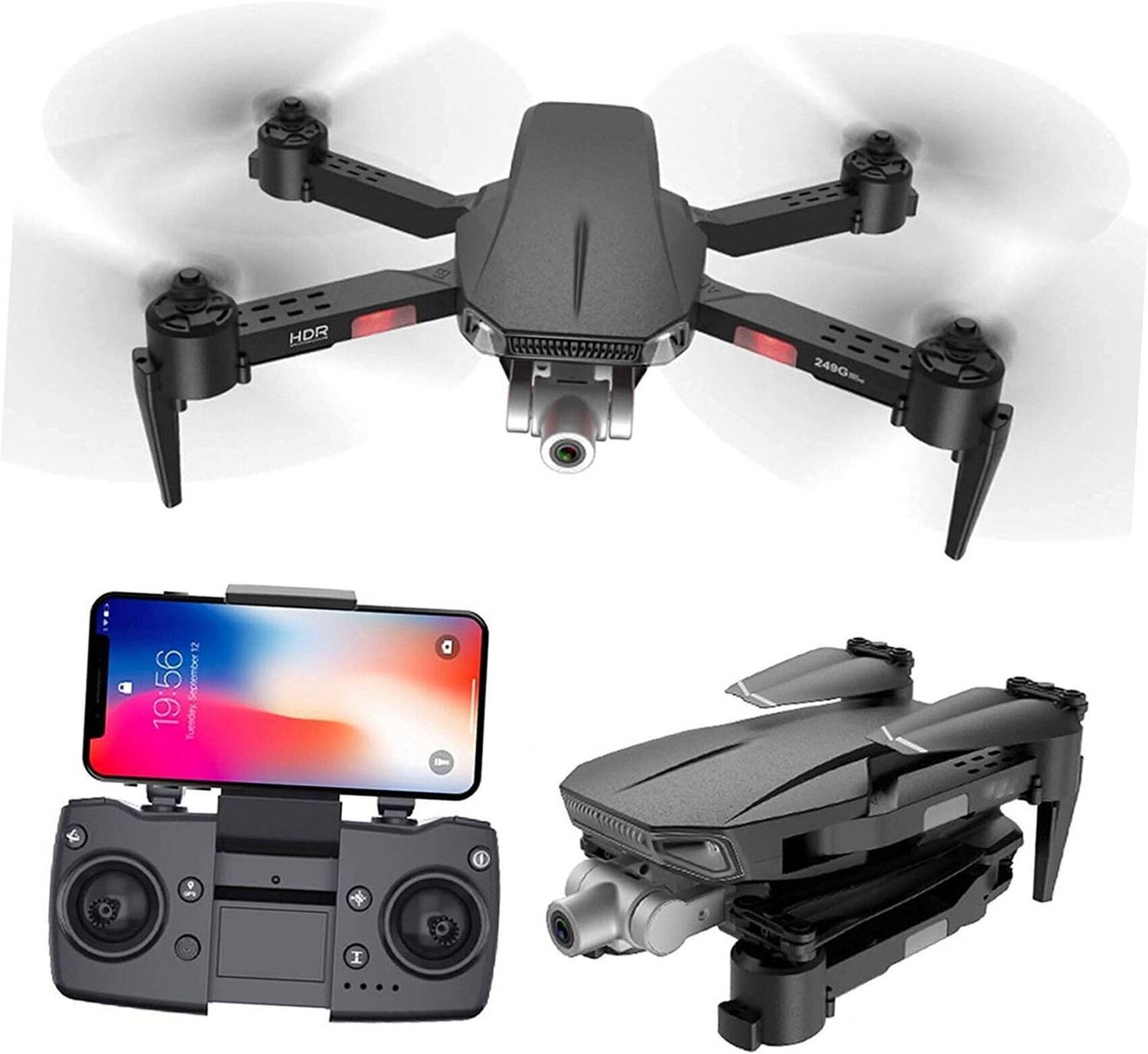Jay Buy Best Sale E88 Pro Drone HD, Dual Camera Mini Drone 720p Video, Wifi Fpv1 Drone