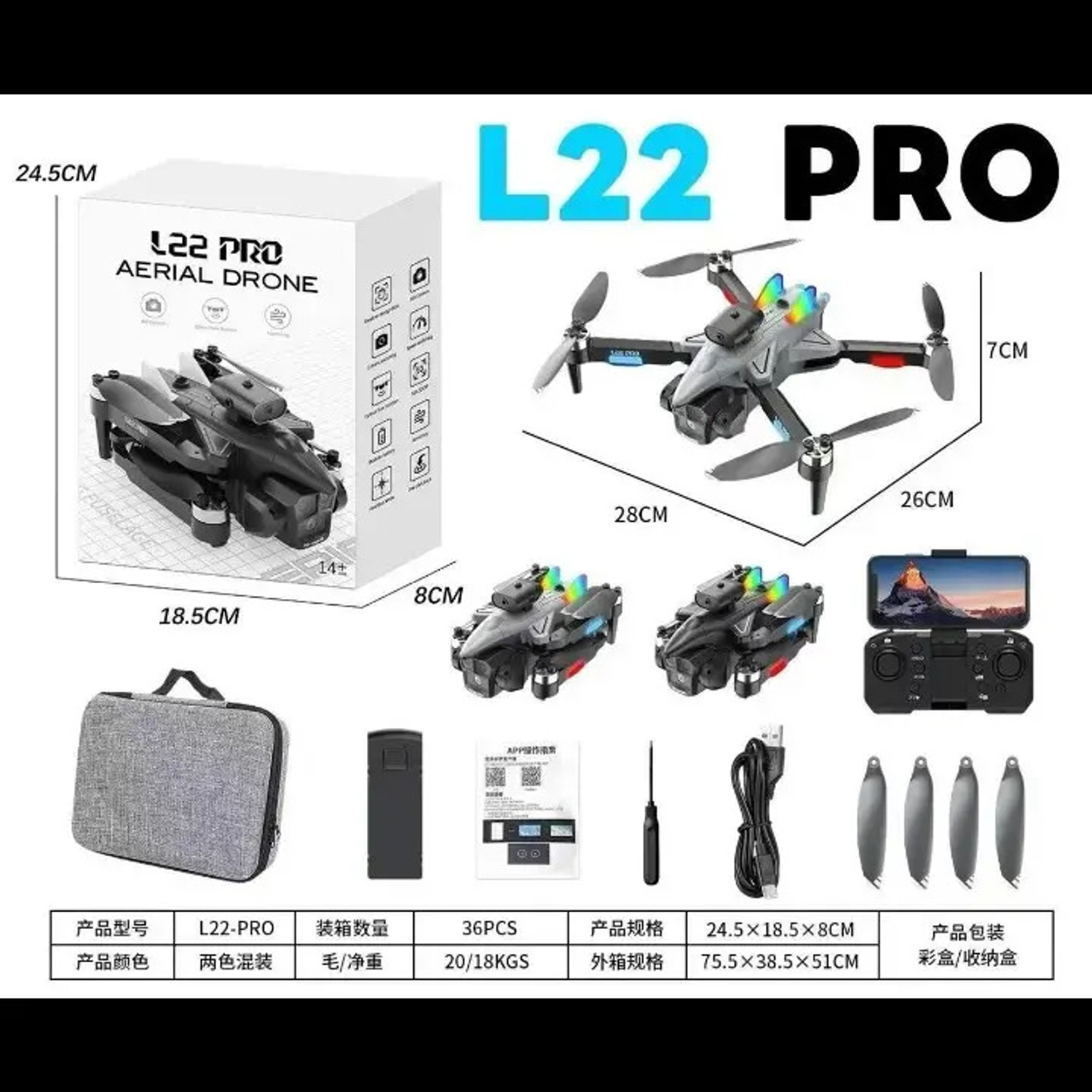 Image of Divine creation L22 Pro SkyMaster 4K HD Dual Camera Drone with Brushless Motors T47 Drone