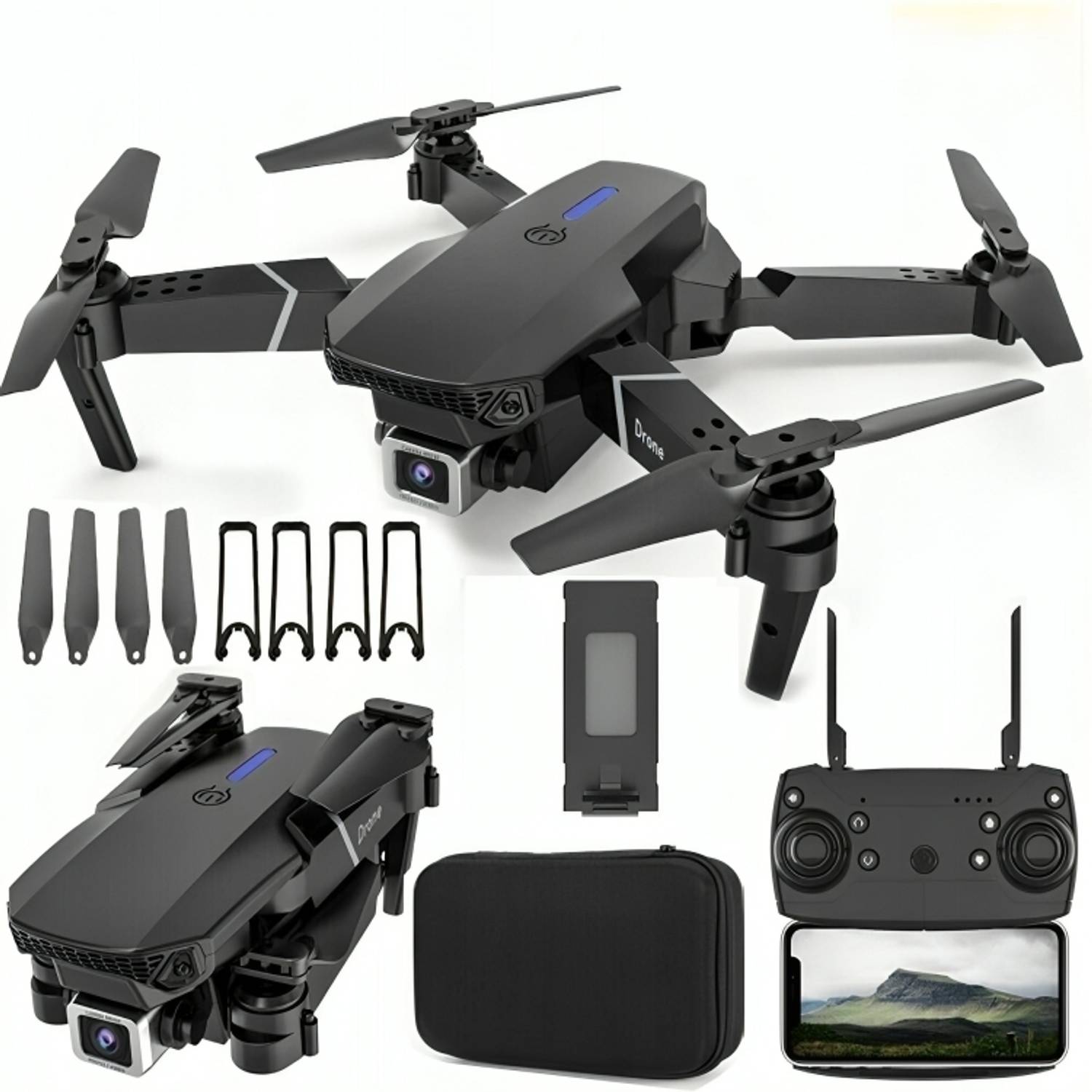 Dhruvyatik E88 Pro Smart Mini Drone with HD Camera & One Key Landing Drone