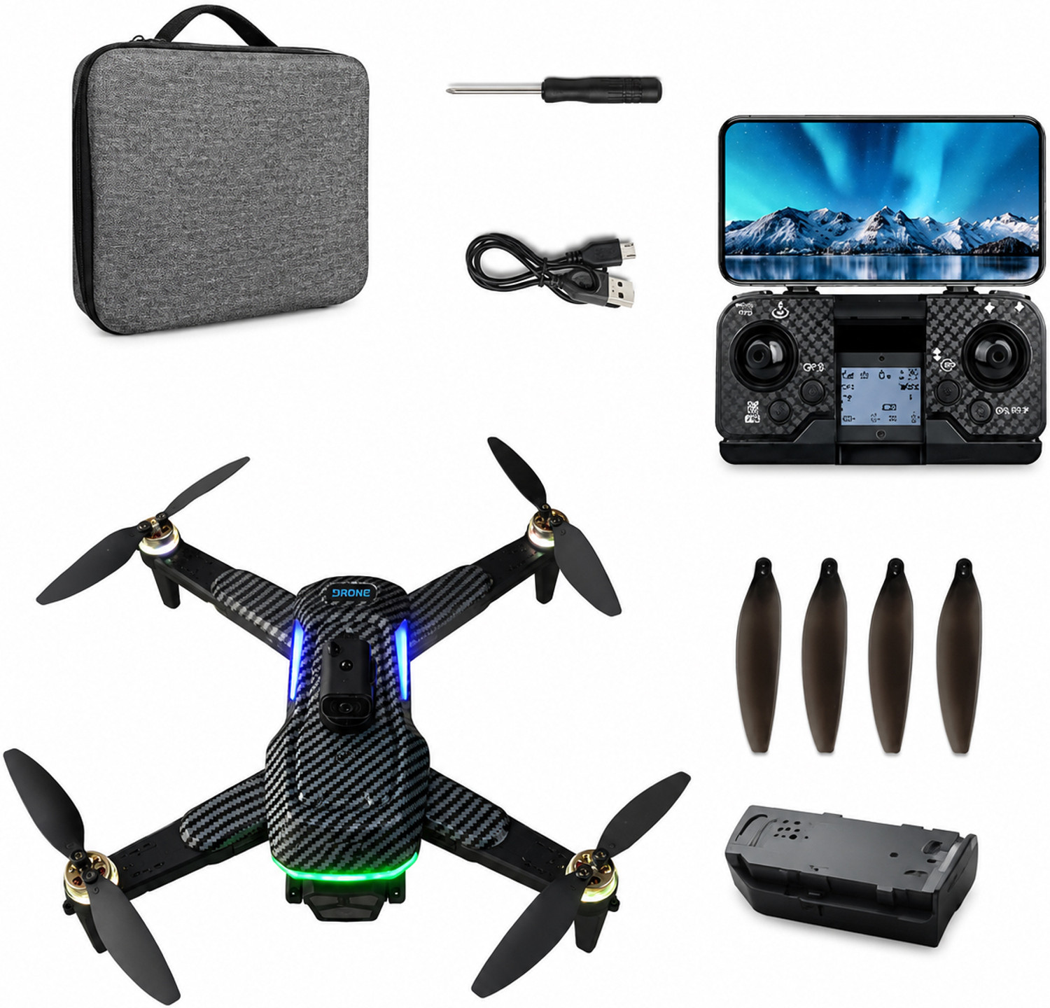 Image of KAIKO W3 AeroFly Pro Foldable WiFi Camera Drone Drone