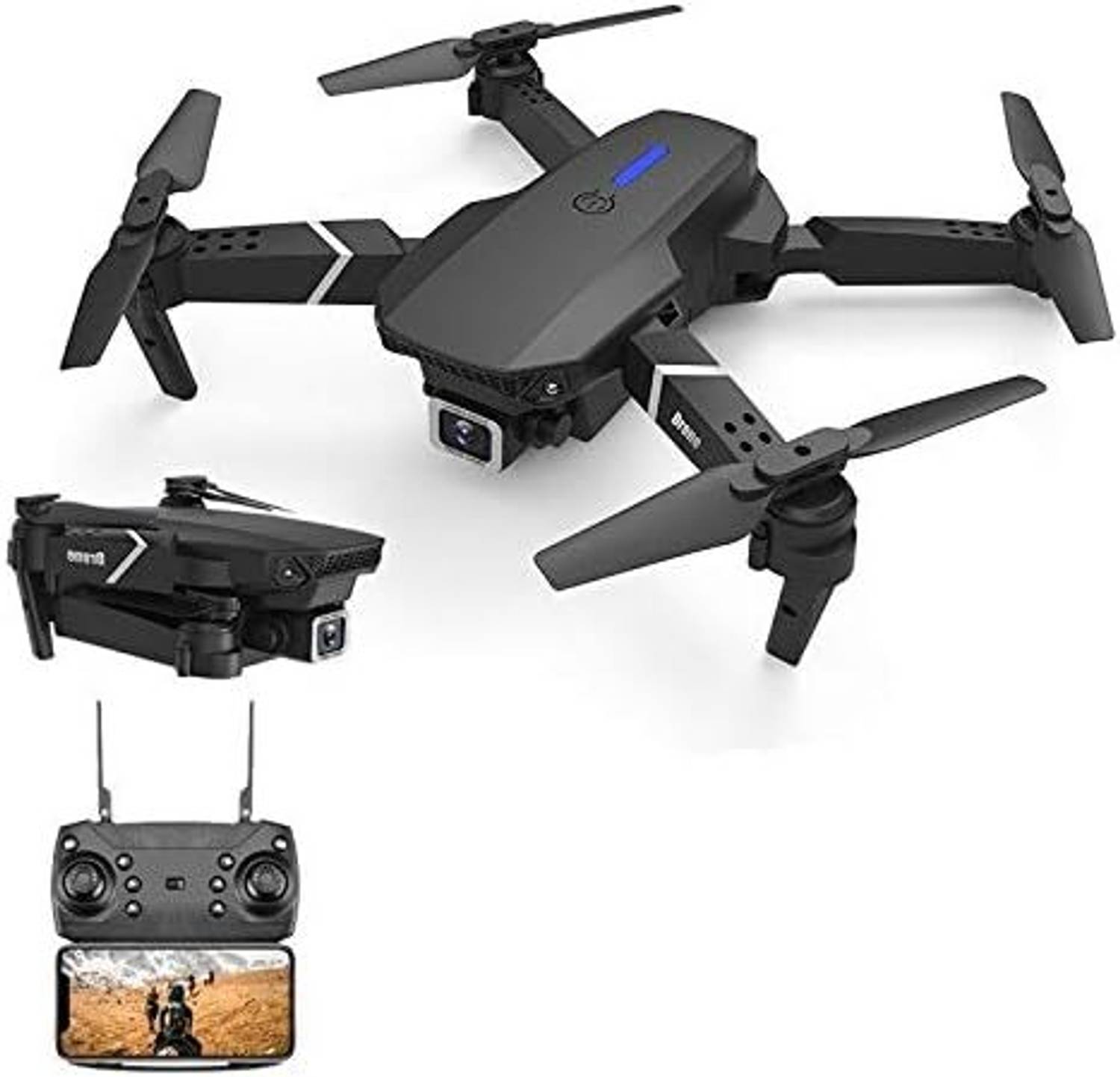 paytag E88 Drone With HD 4K Dual Camera Height Hold RC Foldable Quadcopter Drone Drone