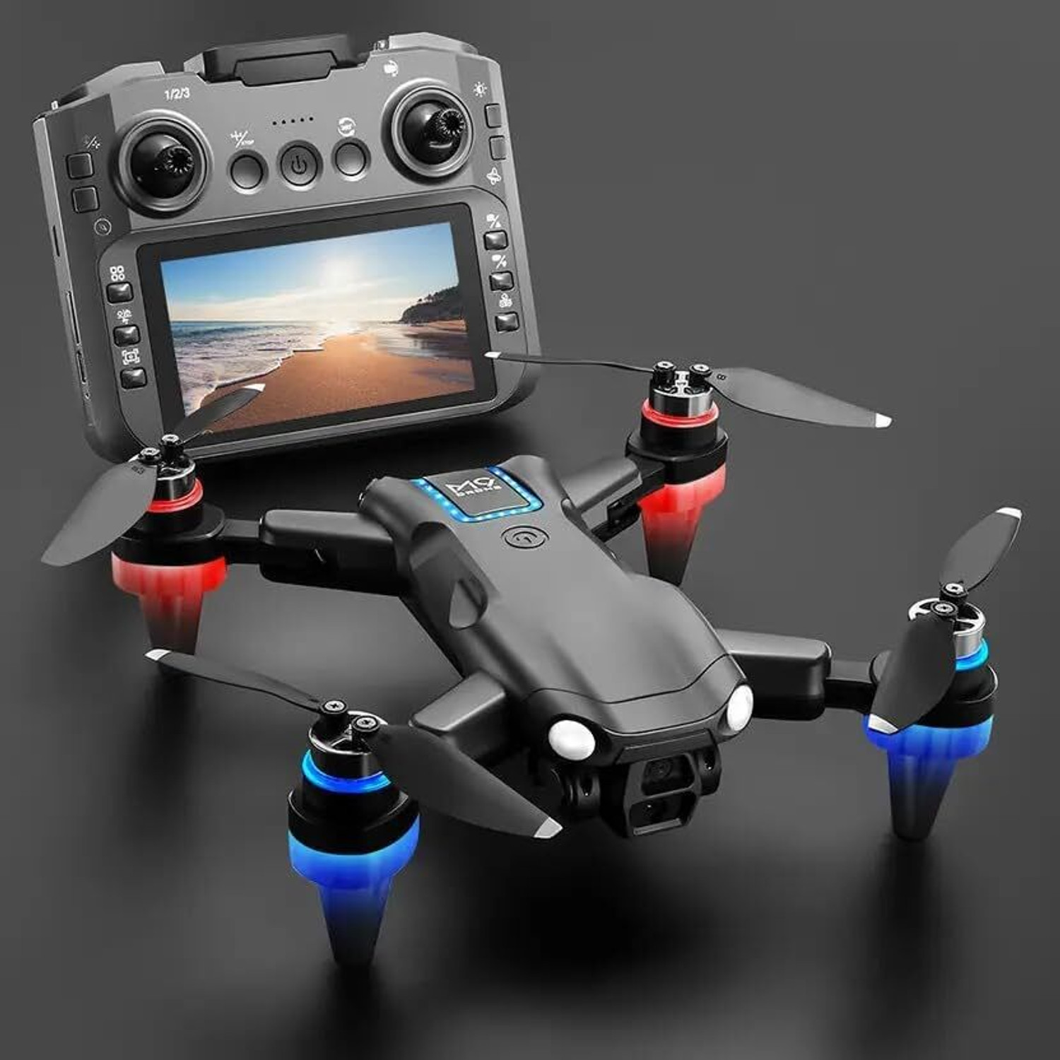 Image of GAMESOUL M9 Brushless Foldable 6-Axis Gyro UAV Aerial Photography 480p Screen Control Drone