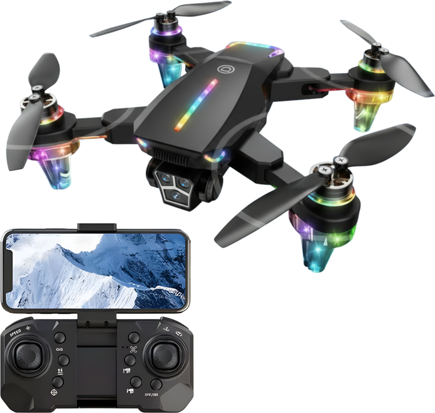 Image of Clubmall E88 Pro 4K Camera Drone with WiFi FPV, Brushless Motor, and Foldable Design Drone