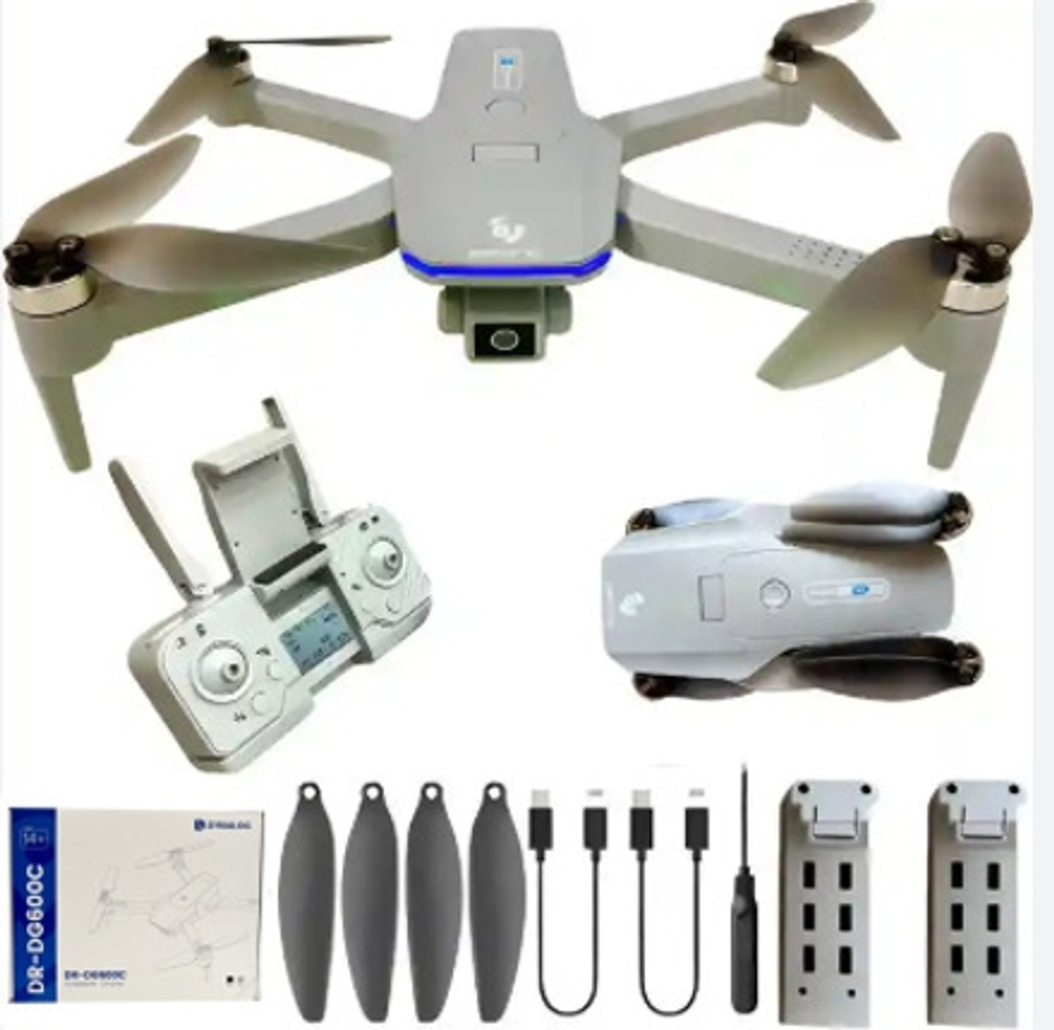 Image of Divine creation DR-DG600C 4K GPS Camera Drone, Brushless Motor FPV WiFi with Smooth Flight D123 Drone