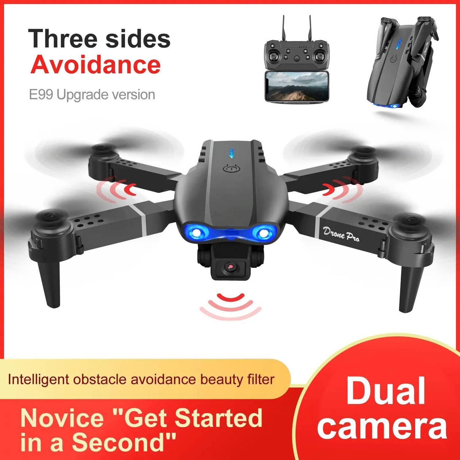 Zyamalox ZX drone with camera 4k ,12 MP ,fly 30 minutes Drone