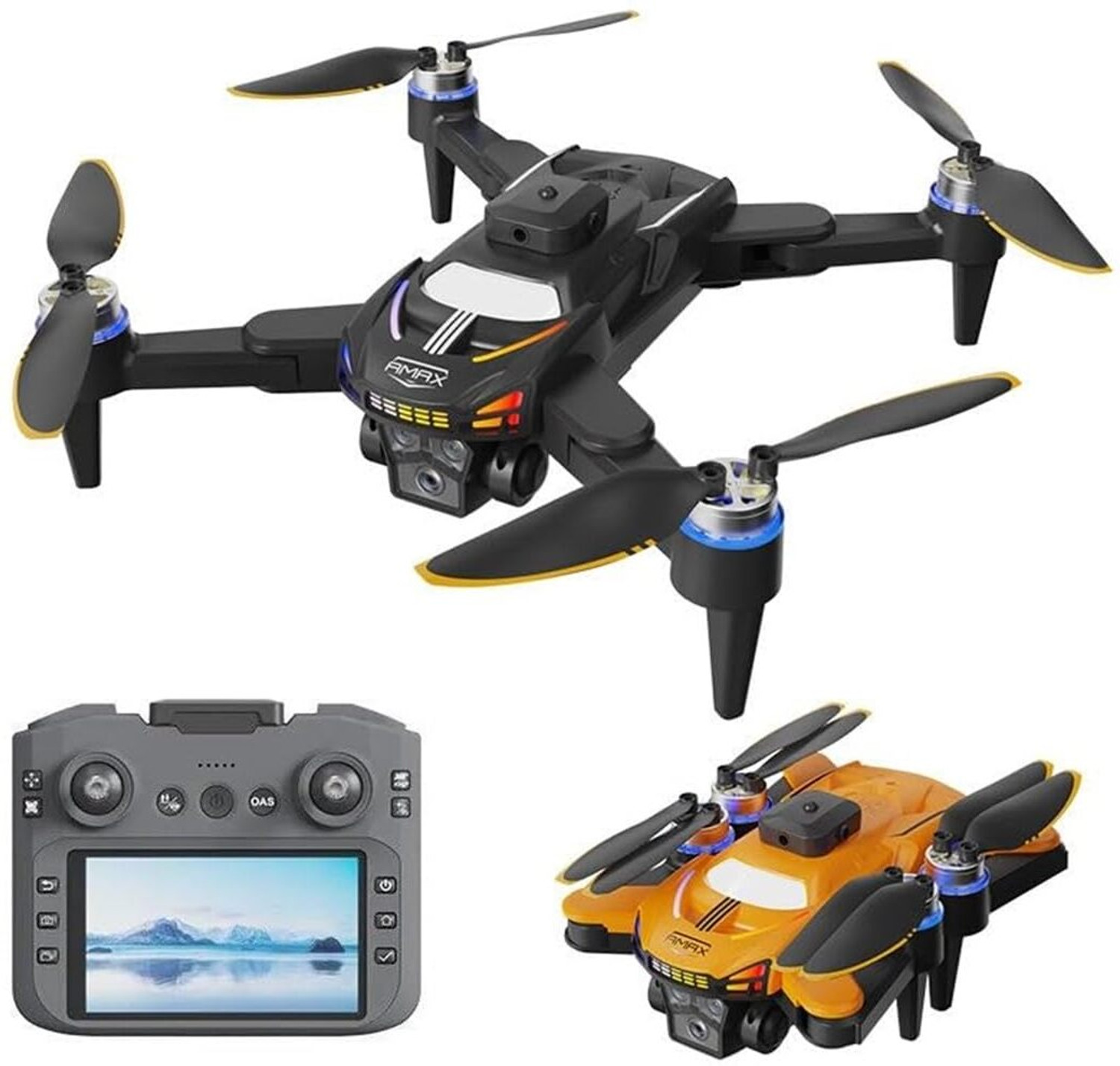Image of Super Toy 4K Dual Camera RC Drone Brushless Motor Obstacle Avoidance WiFi FPV Drone
