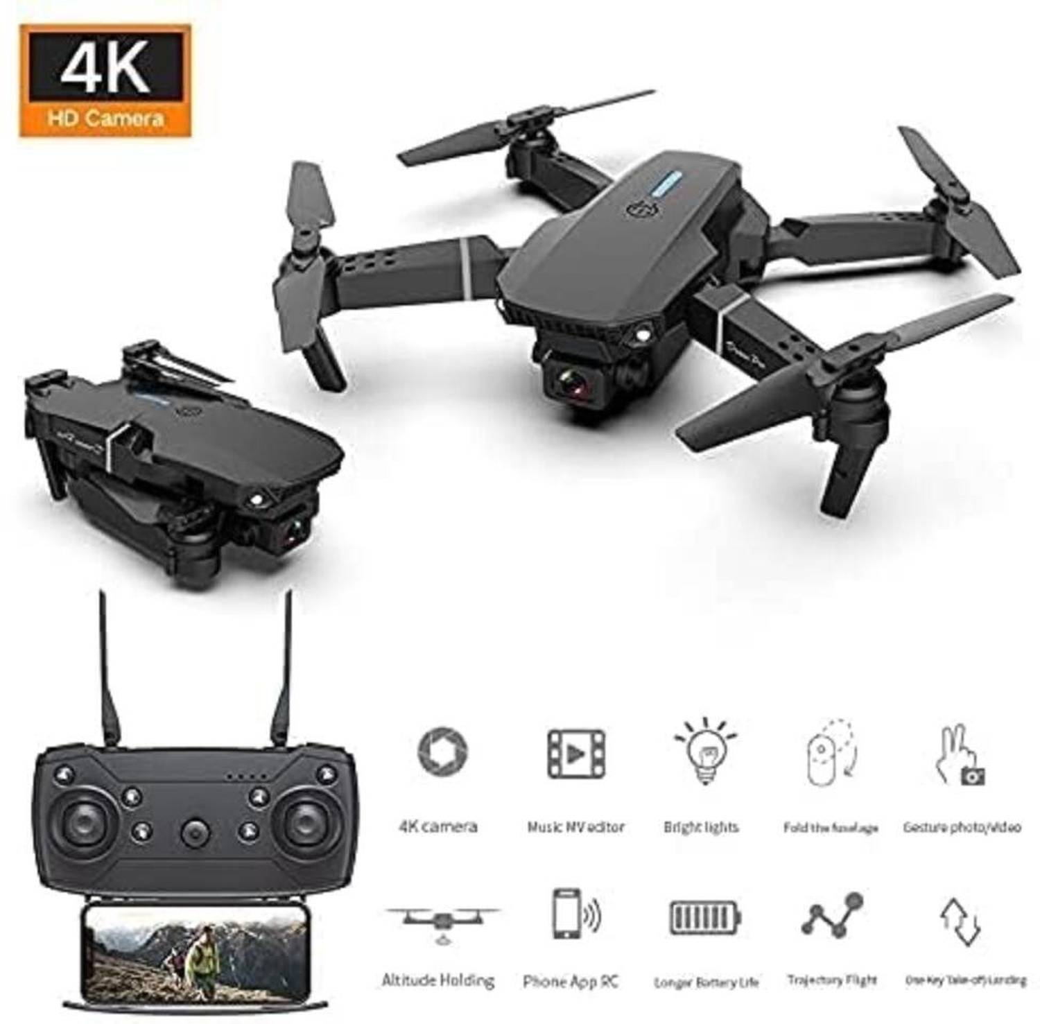 Clubics Drone 2 Batteries E88 4K - Image 3