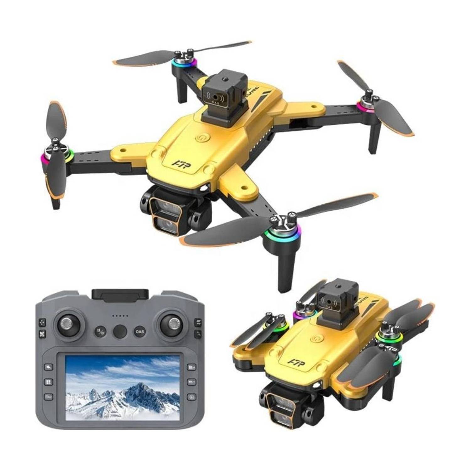 Playtastic A7 Pro Drone with Intelligent Obstacle Avoidance Dual Camera 90 Degrees Lens Drone