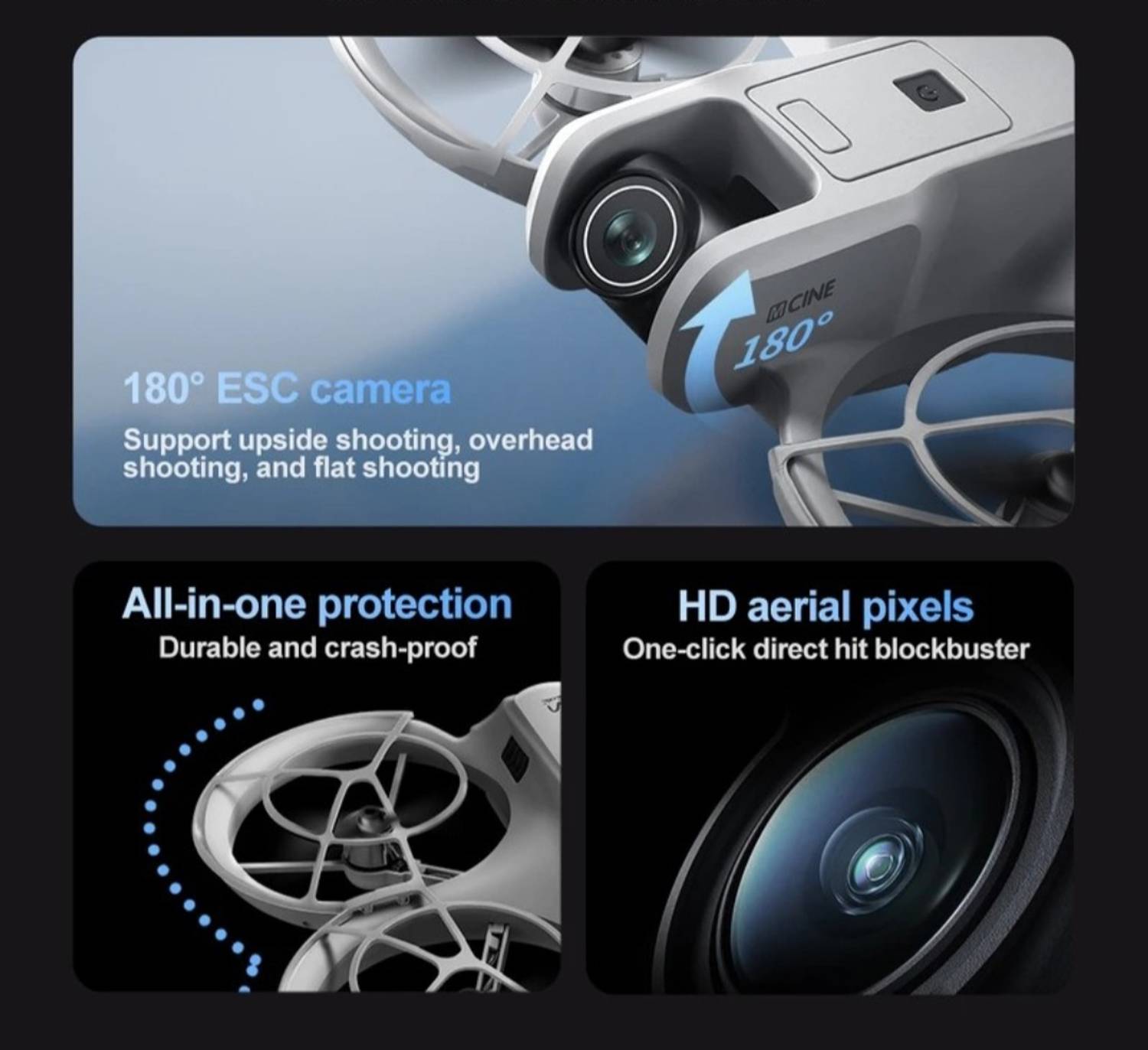MAYURI Professional WiFi Dual Camera Drone White - Image 4
