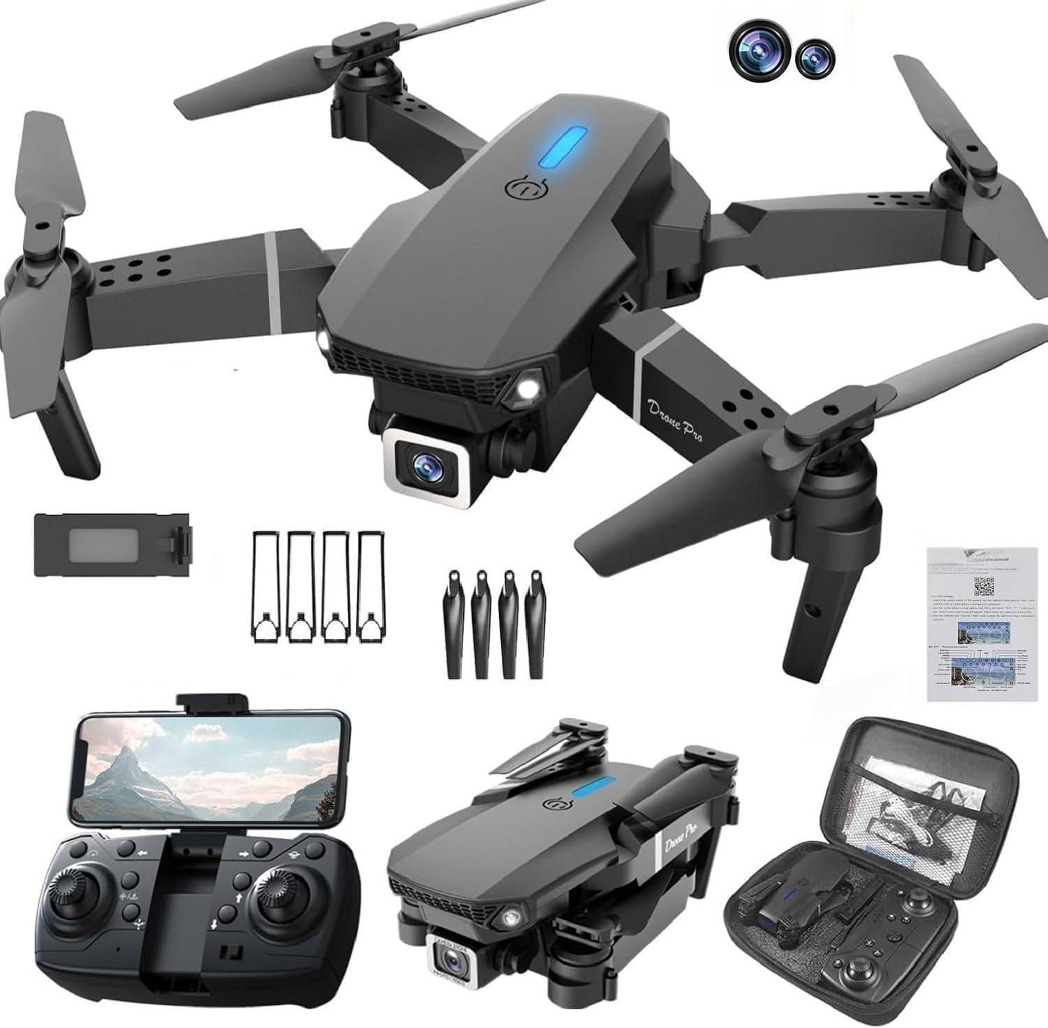 ENTINOSTIK RC Drone with 4k Camera Foldable 1080P HD Drone Drone