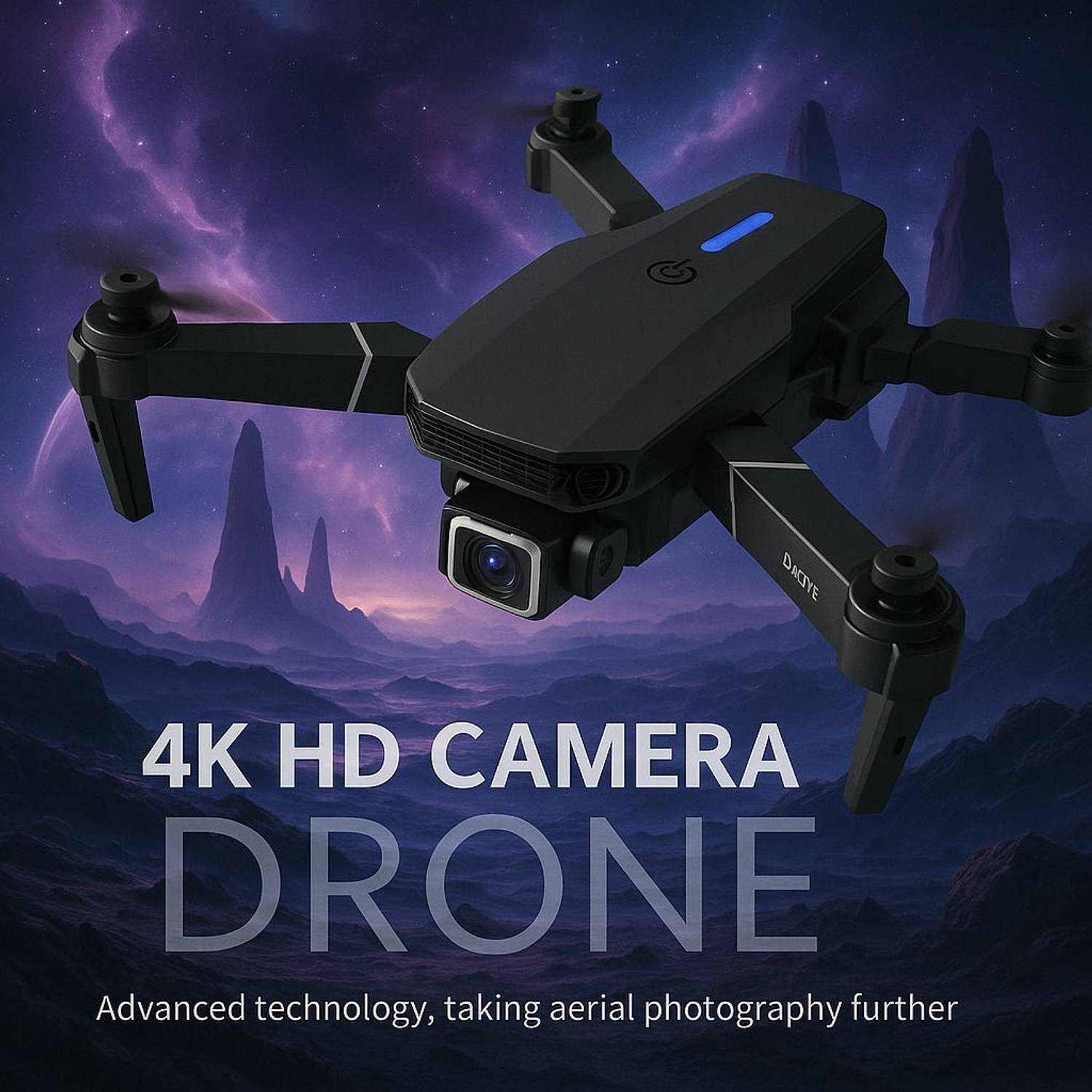 VYNEX M ONE Drone (Black) with 2 Battery | 4K UHD & 1080P Dual