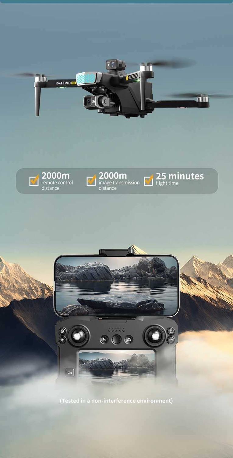 Image of VIXIJ KAI TWO Pro Drone GPS 8K 3-Axis Gimbal Camera Brushless Obstacle Avoidance Drone