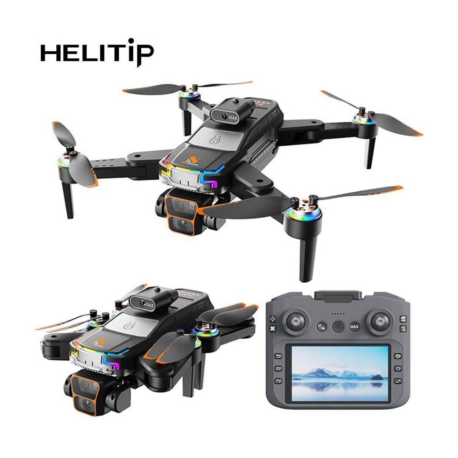 Playtastic JS39 Pro Drone with Intelligent Obstacle Avoidance Dual Camera 90 Degrees Lens Drone
