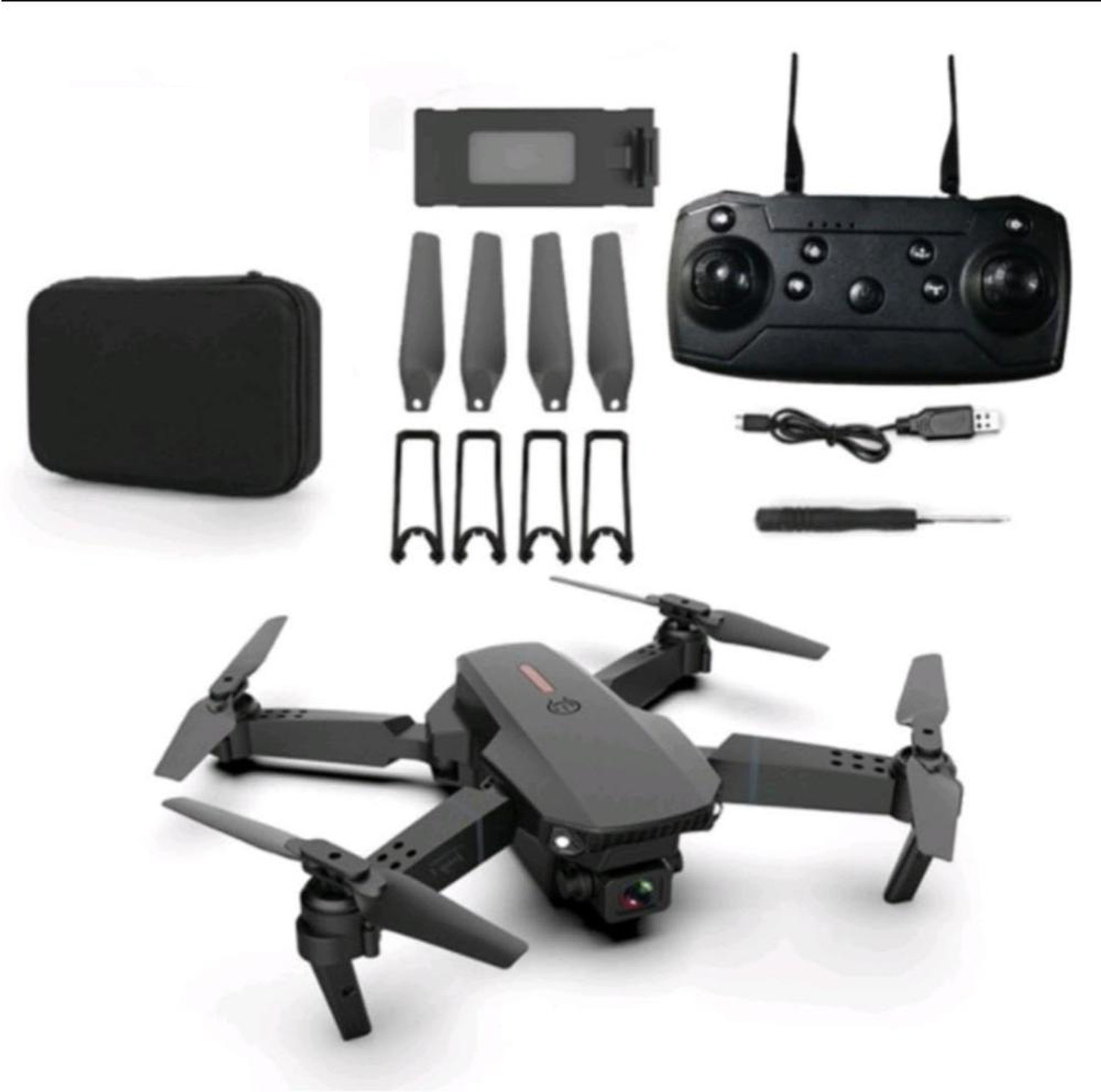 Image of VK MART E88 Pro Dual Camera 4K Foldable WiFi Drone Position Locking Drone
