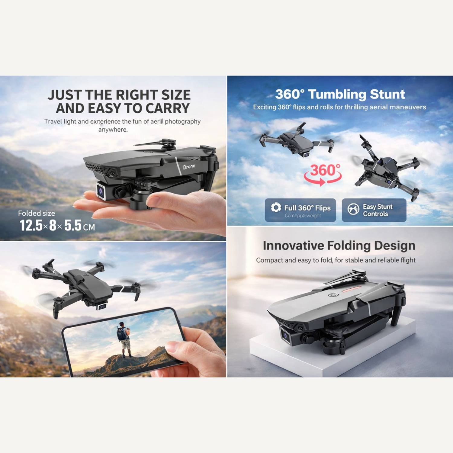 Vyzn Global VYZN-E88-FLY Drone - Image 3
