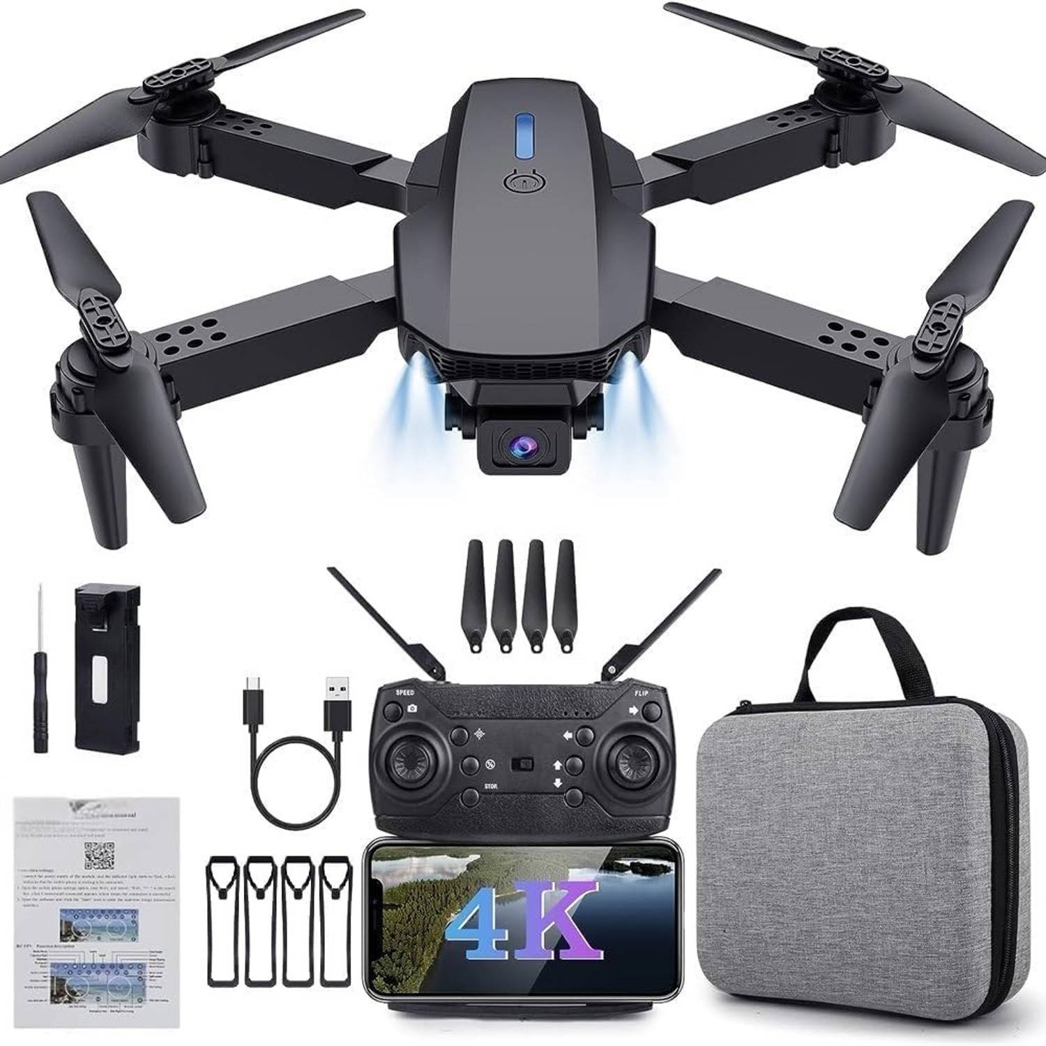 Mevara Brushless Toy Drone 4K UHD 45-Min Flight - Image 1