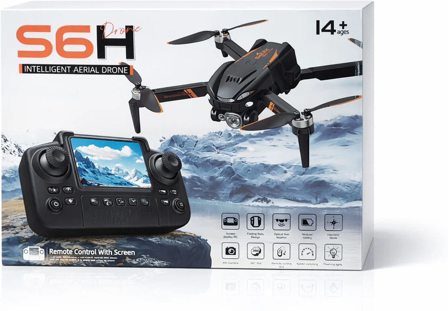 Image of Playtastic S6H Pro Aerial Camera Drone with Built-in Remote Display Drone