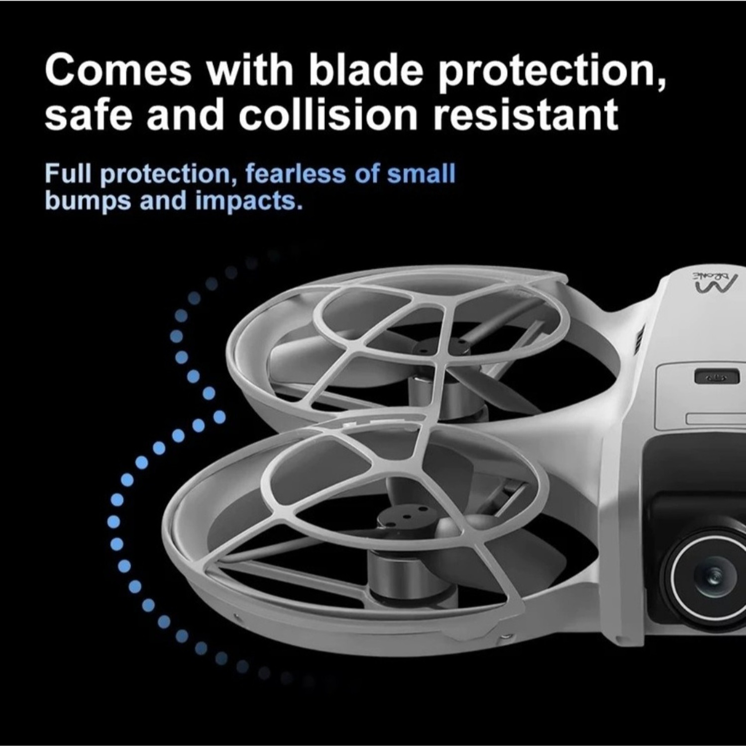 Image of MAYURI CREATIONS Professional WiFi Dual Camera Drone Obstacle Avoidance & Brushless Motor White Drone