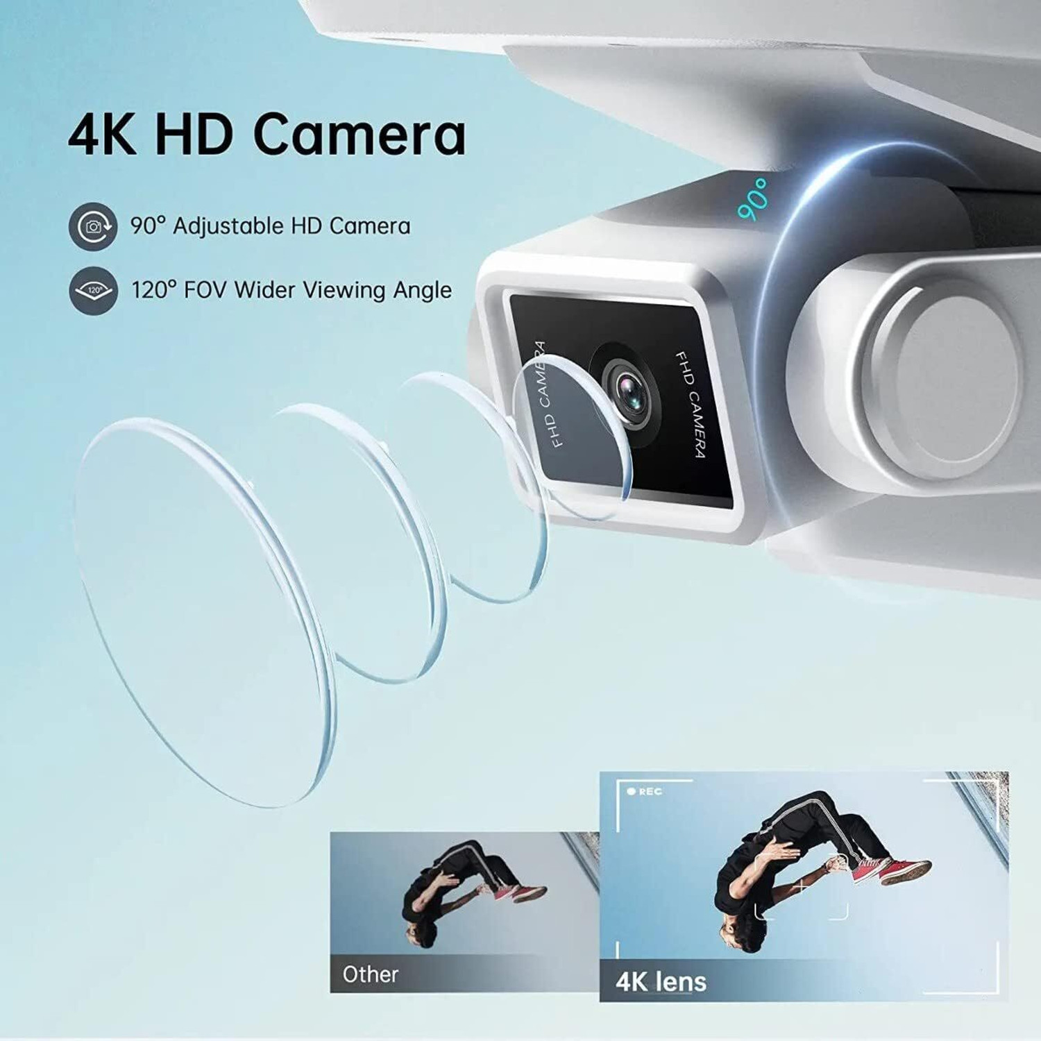 Image of Confiavel Dynalog GPS Drone DR-DG600C with 4K Camera Quadcopter with Auto Return Drone