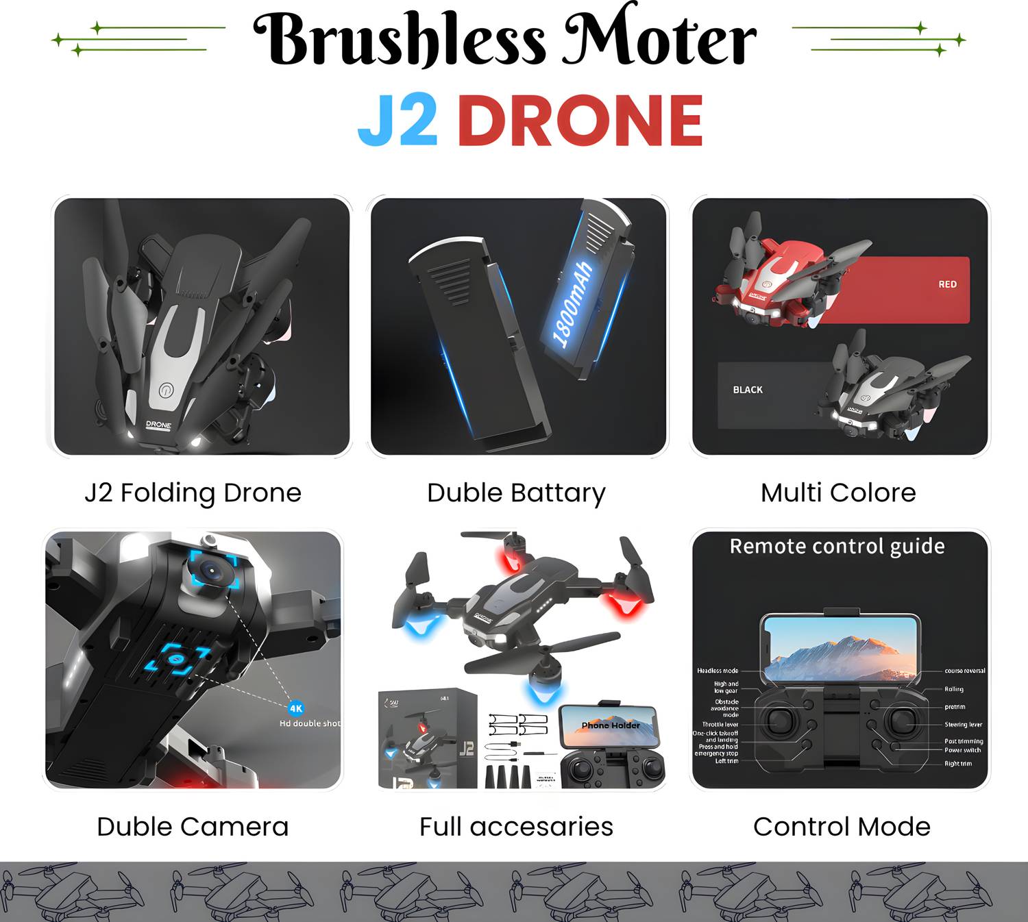 Clubmall j2 4K Camera Drone - Image 2