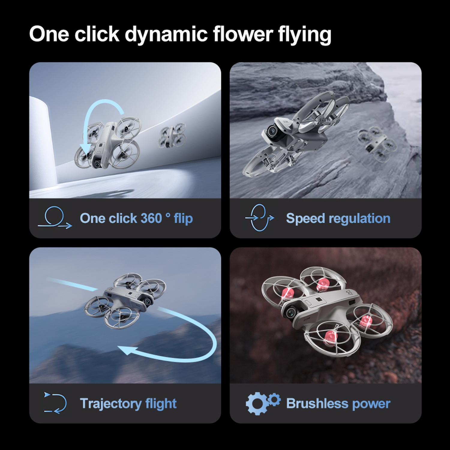 Image of Orivox Mini Drone with Pro Features HD Camera, Brushless Motor for FPV Flight Drone