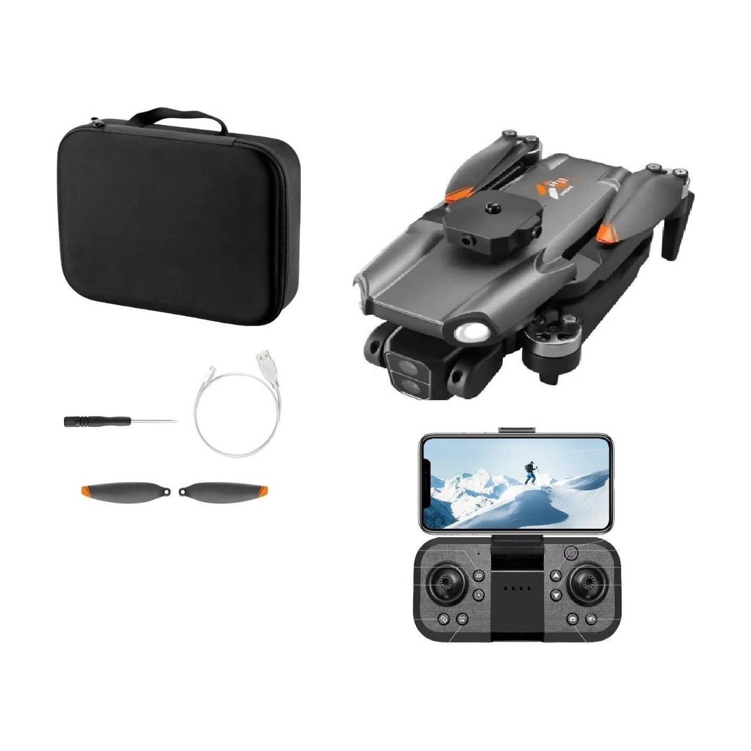 Super Toy Brushless 4K Dual Camera Drone 5-Sided Obstacle Avoidance,WIFI,Gesture Control Drone