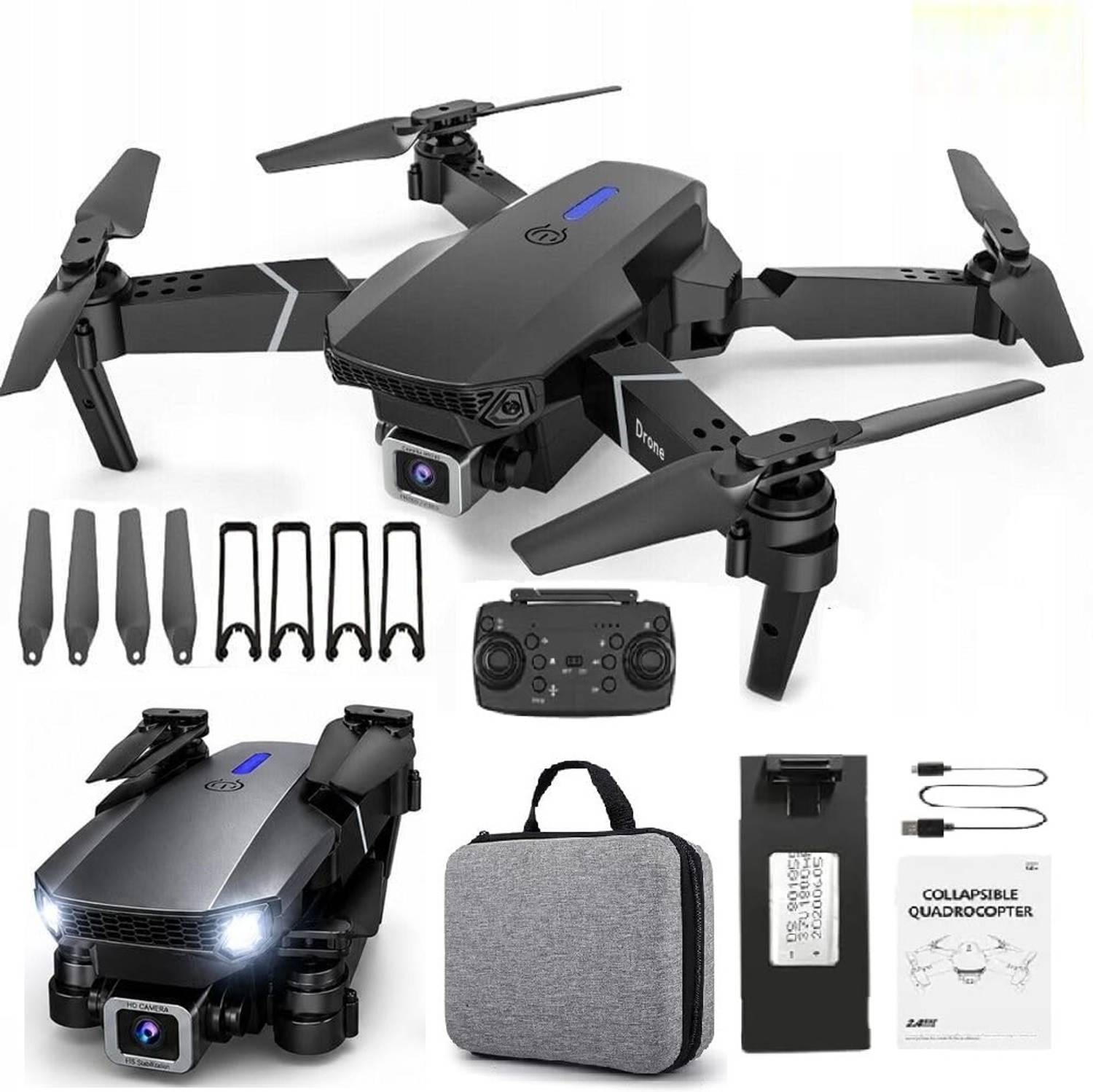 FLORASTICK E88 Pro Drone upgraded version 4k dual camera WIFI drone Smart Gestures Drone
