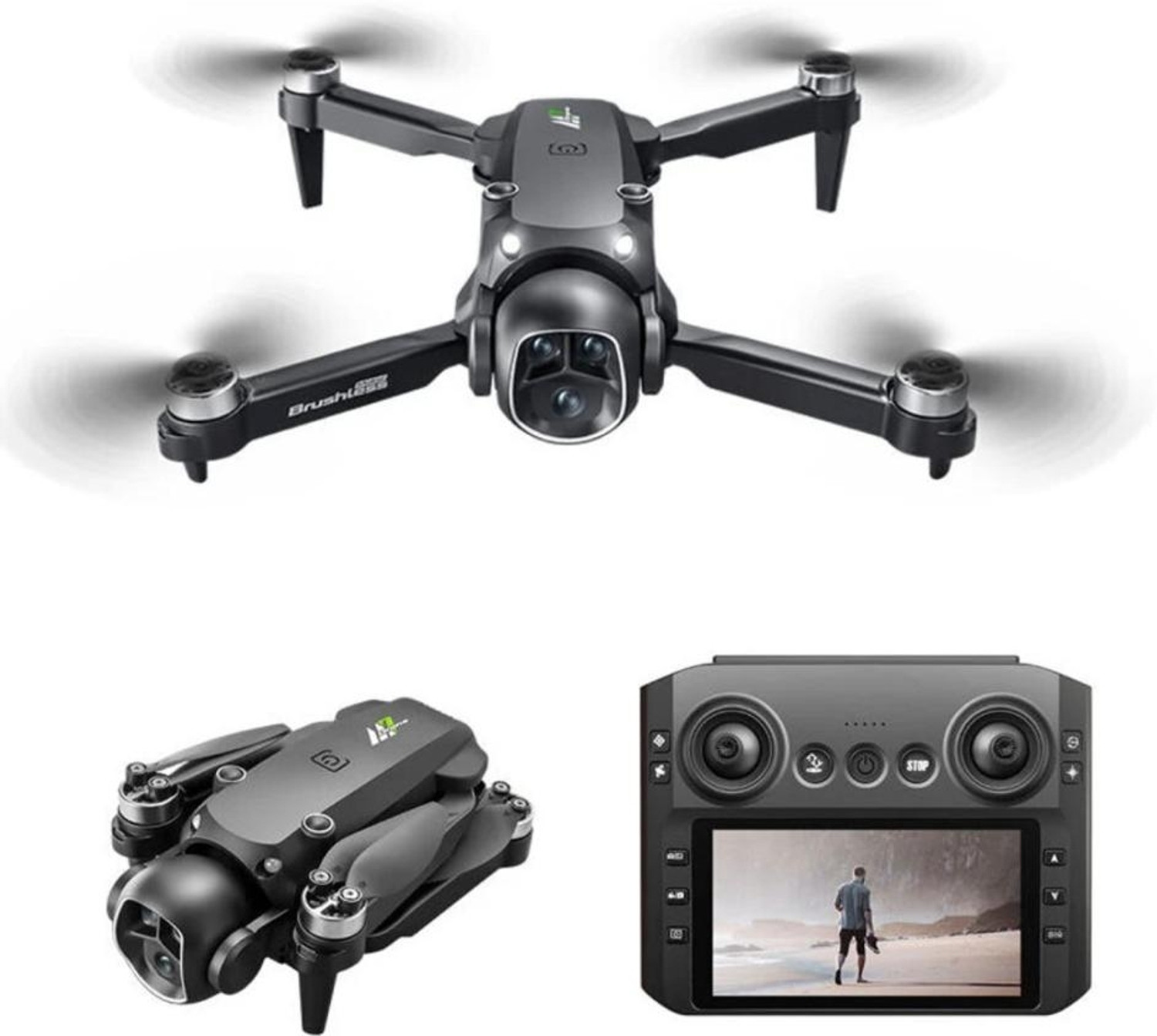 Image of Playtastic M7 Drone 4K Aerial HD Dual Camera Photography Intelligent Obstacle Avoidance Drone