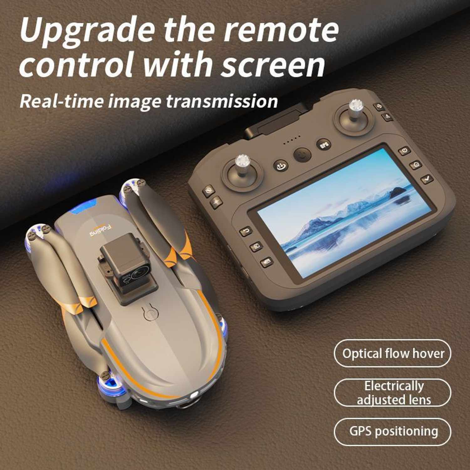 Image of LUNISO S28 GPS Drone 4K Dual Camera Quadcopter Obstacle Avoidance FPV With Screen Drone