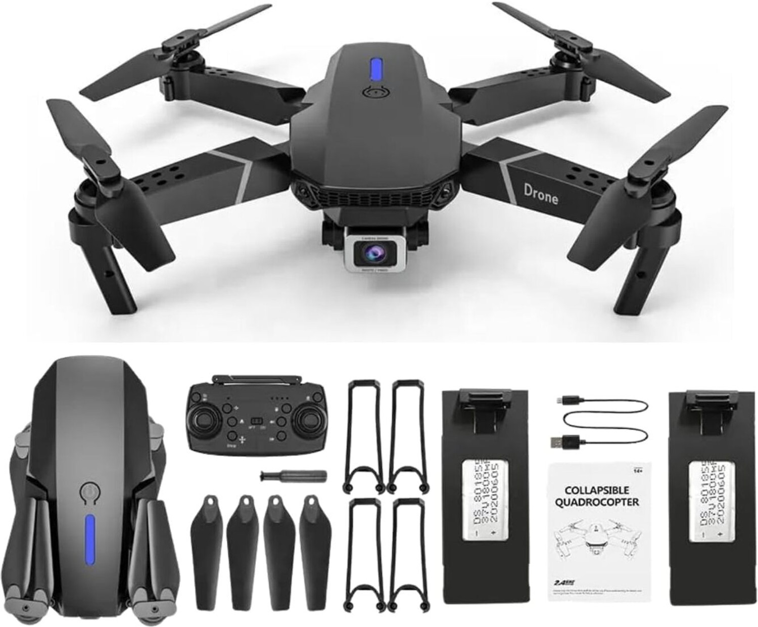 Image of DRONEZA Mini 4K HD Foldable Drone with FPV Live & 3D Flips 8.2 GHz AM4 4 Core Processor Designed for Server