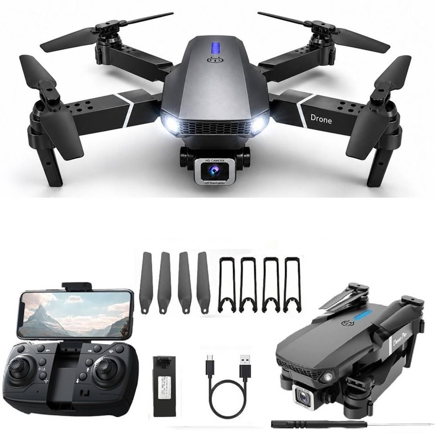 DRAVYA WILLA Remote control Drone with 4k Camera Altitude Hold One Key Take Off/Landing Drone