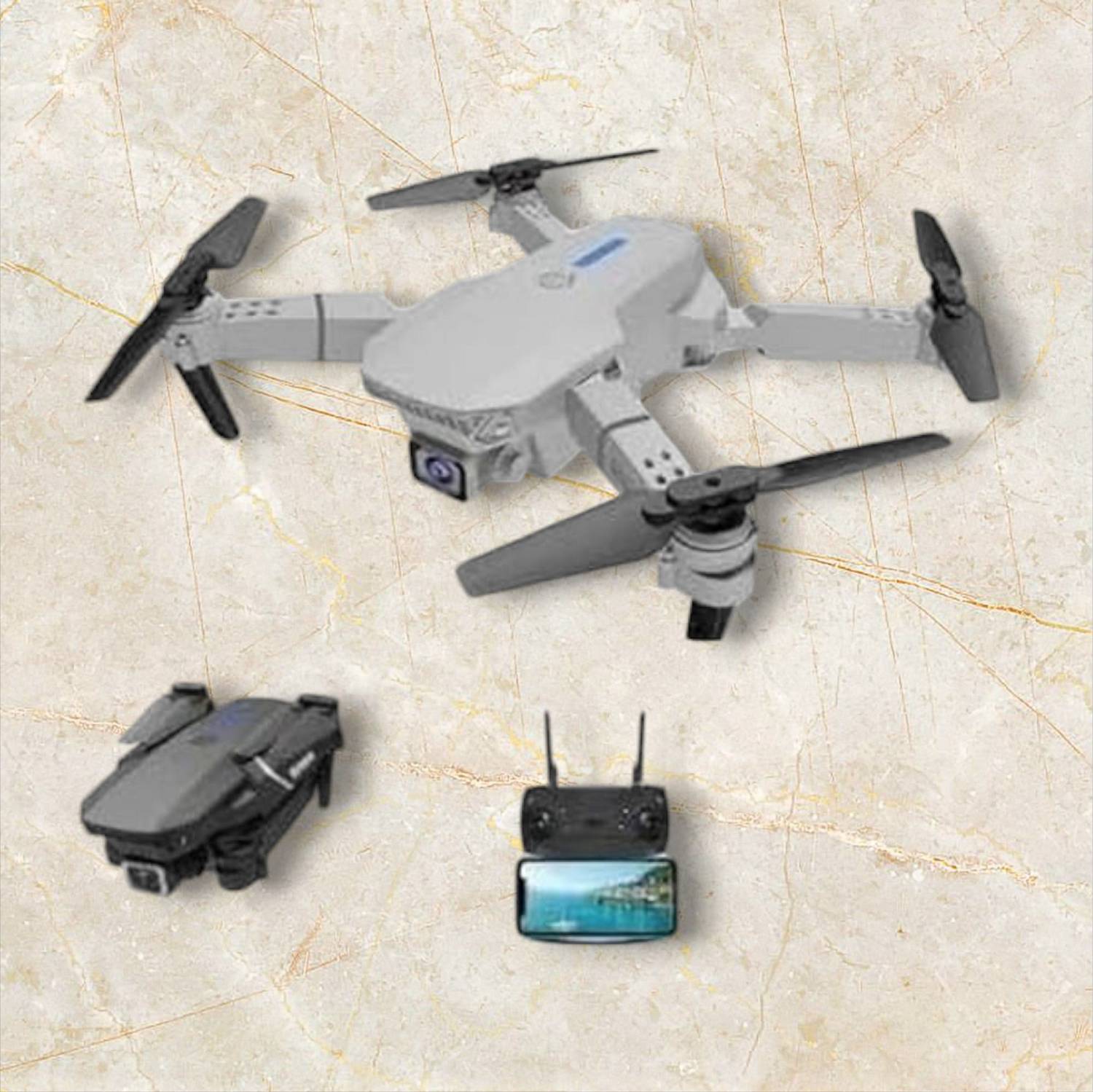 Swa Mi E88 Pro 4K Dual Camera Height Hold Wifi FPV RC Foldable Toys_11 Drone