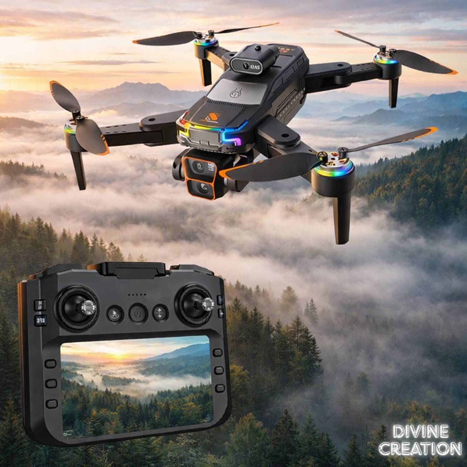 Divine creation JS39Pro HD Camera Drone Real-Time Digital Display ,Stable Flight Control C258 Drone