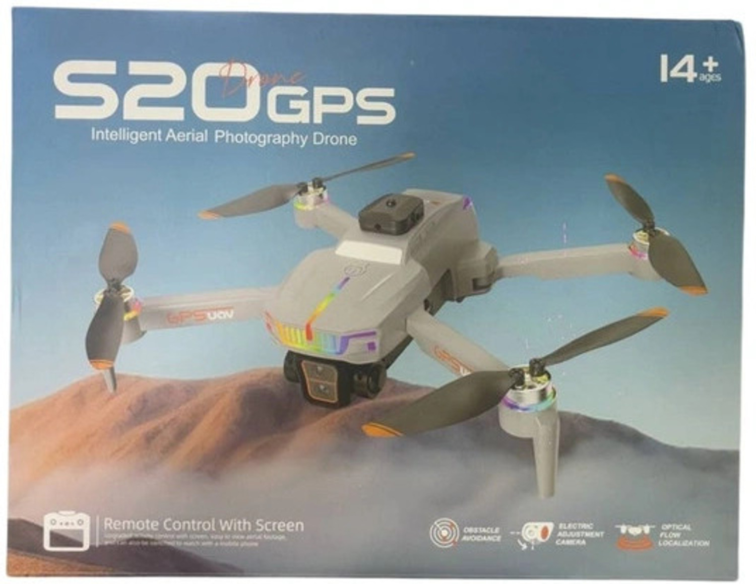 Image of Playtastic S20 GPS Drone with Dual HD Camera, Gesture Recognition & Modular Battery Drone