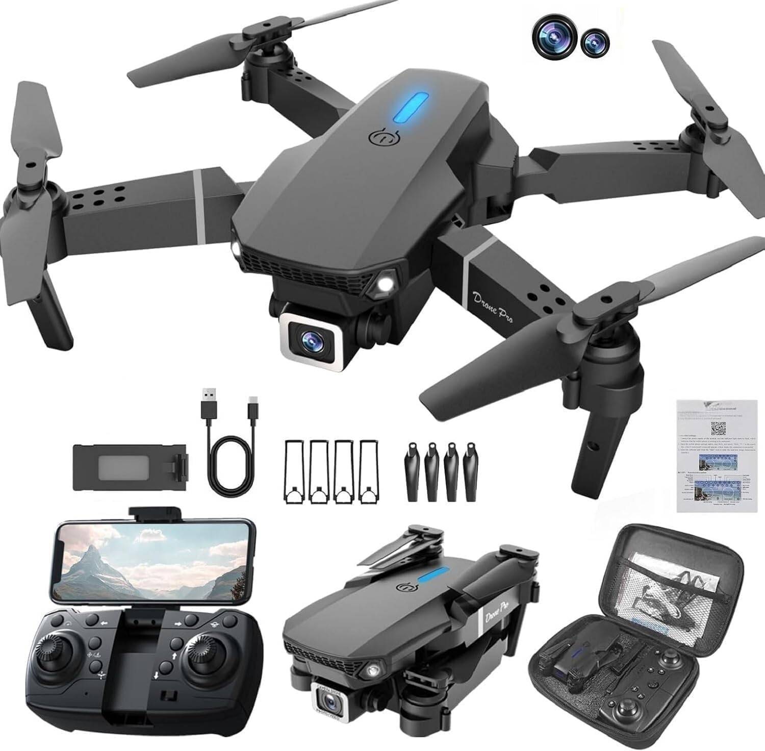 TJOI E88 Pro Foldable HD Camera Drone with Gesture Photo Feature Drone