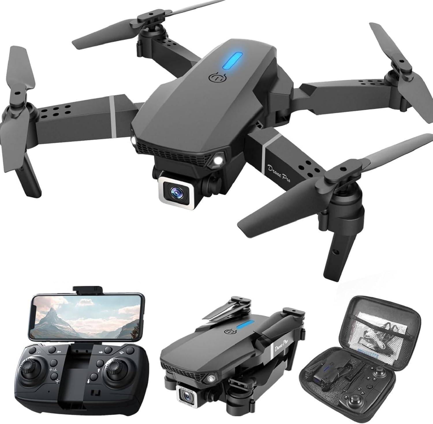 DRAVYA IMPEX RC Drone with 4k Camera Foldable 1080P HD Drone with FPV Live Video Drone Drone