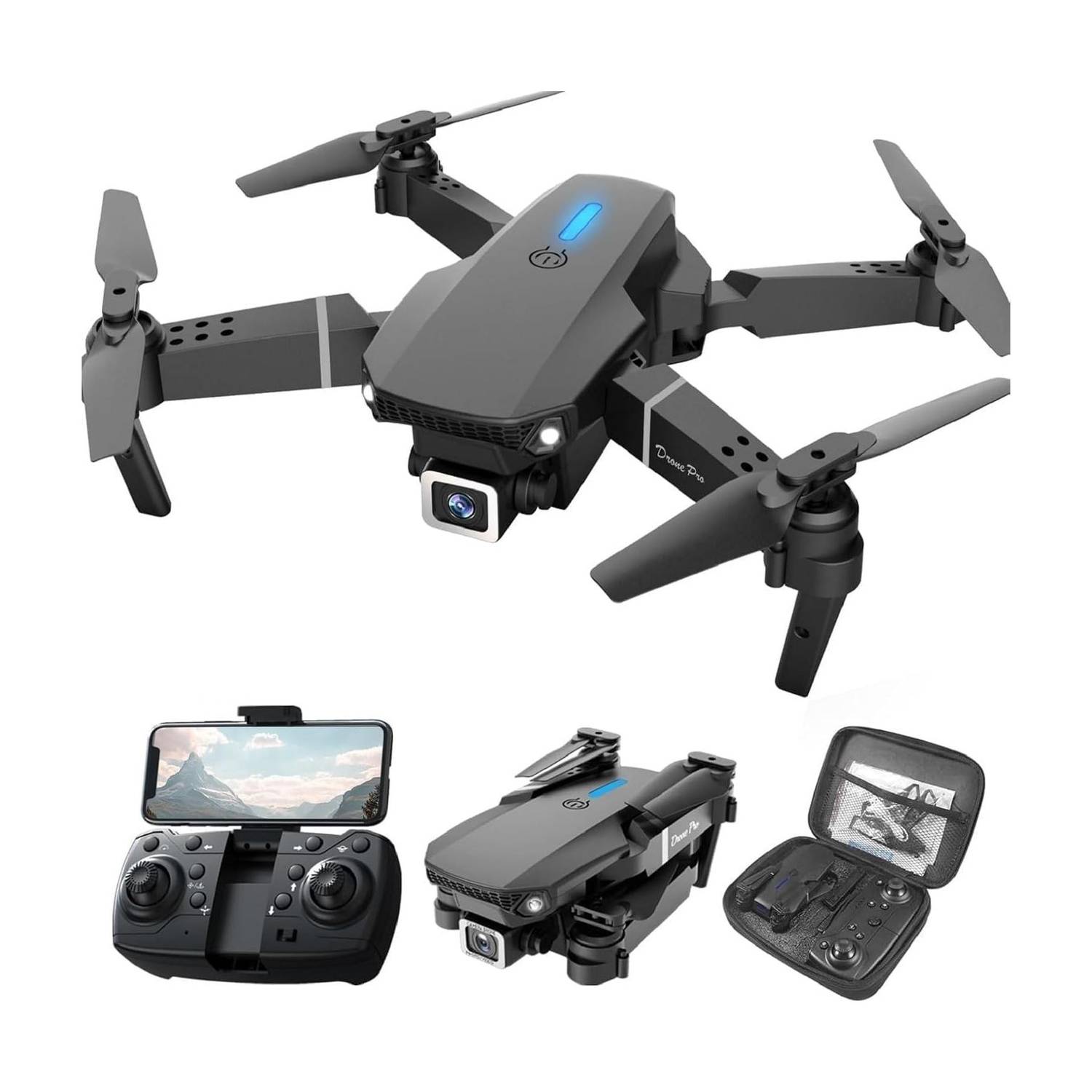 DRAVYA IMPEX RC Drone with 4k Camera Foldable 1080P HD Drone with FPV Live Video Drone Drone