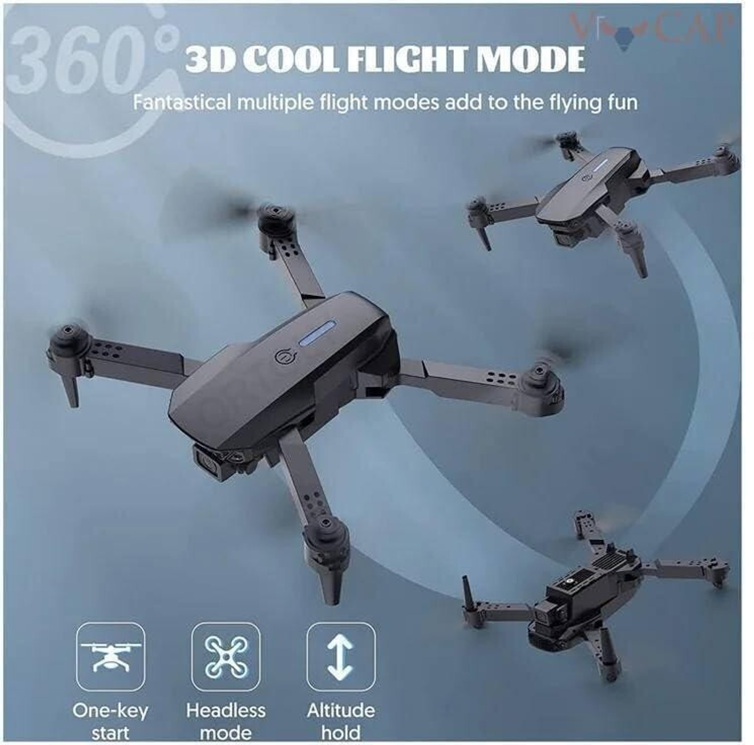 Image of Moxii E88 Pro Beginner Friendly Foldable Drone with HD Camera Drone