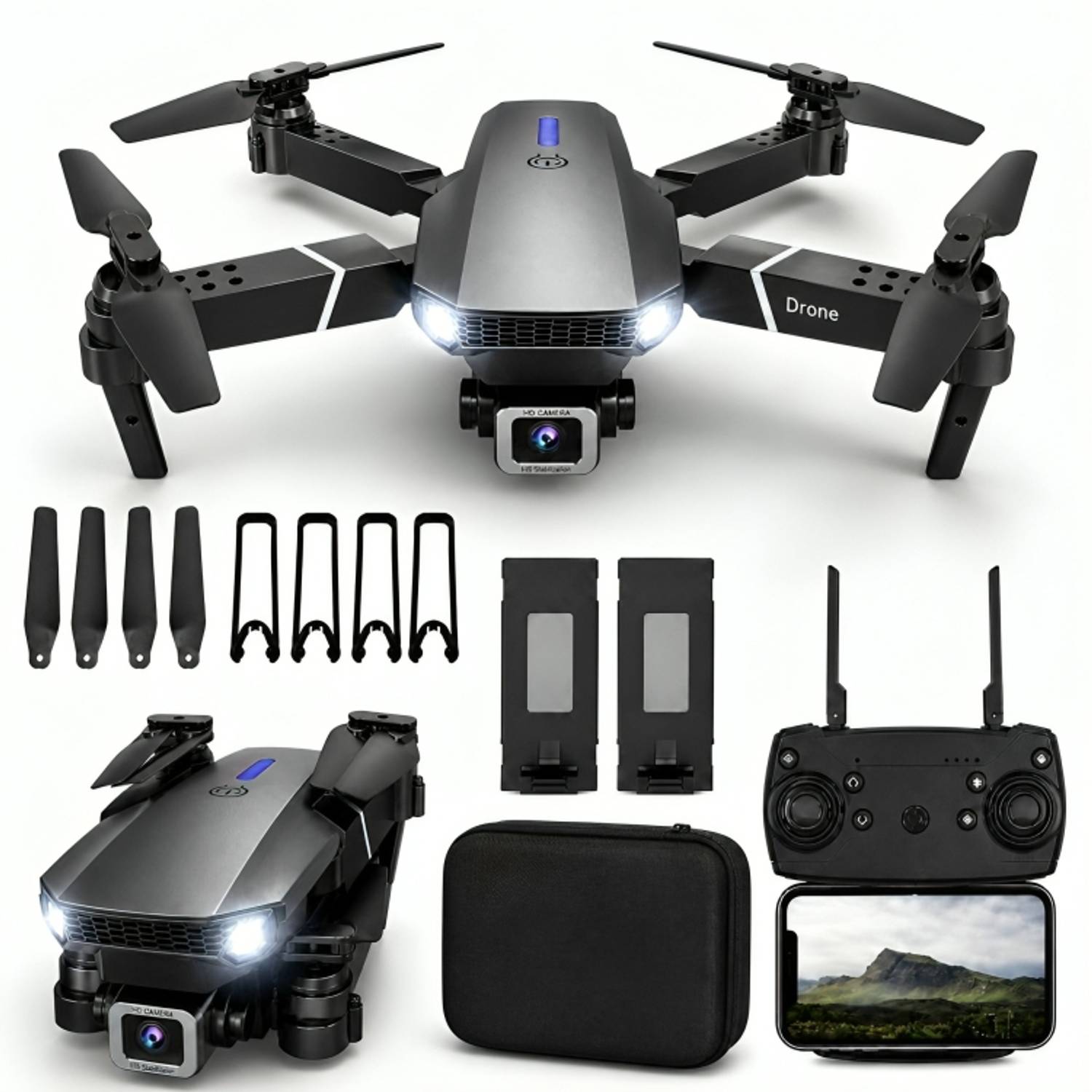 Dhruvyatik E88 Pro Foldable Smart Drone with Wi-Fi Camera Control Drone