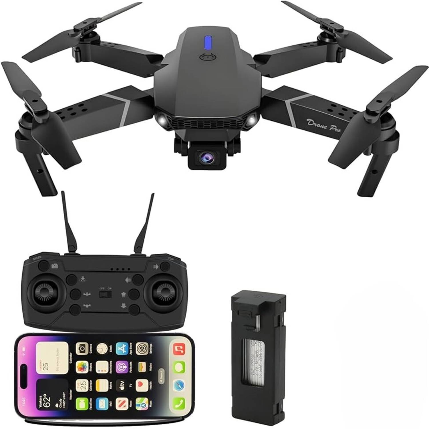ENTINOSTIK E88 Drone with 4K Camera WiFi FPV 1080P HD Dual Drone