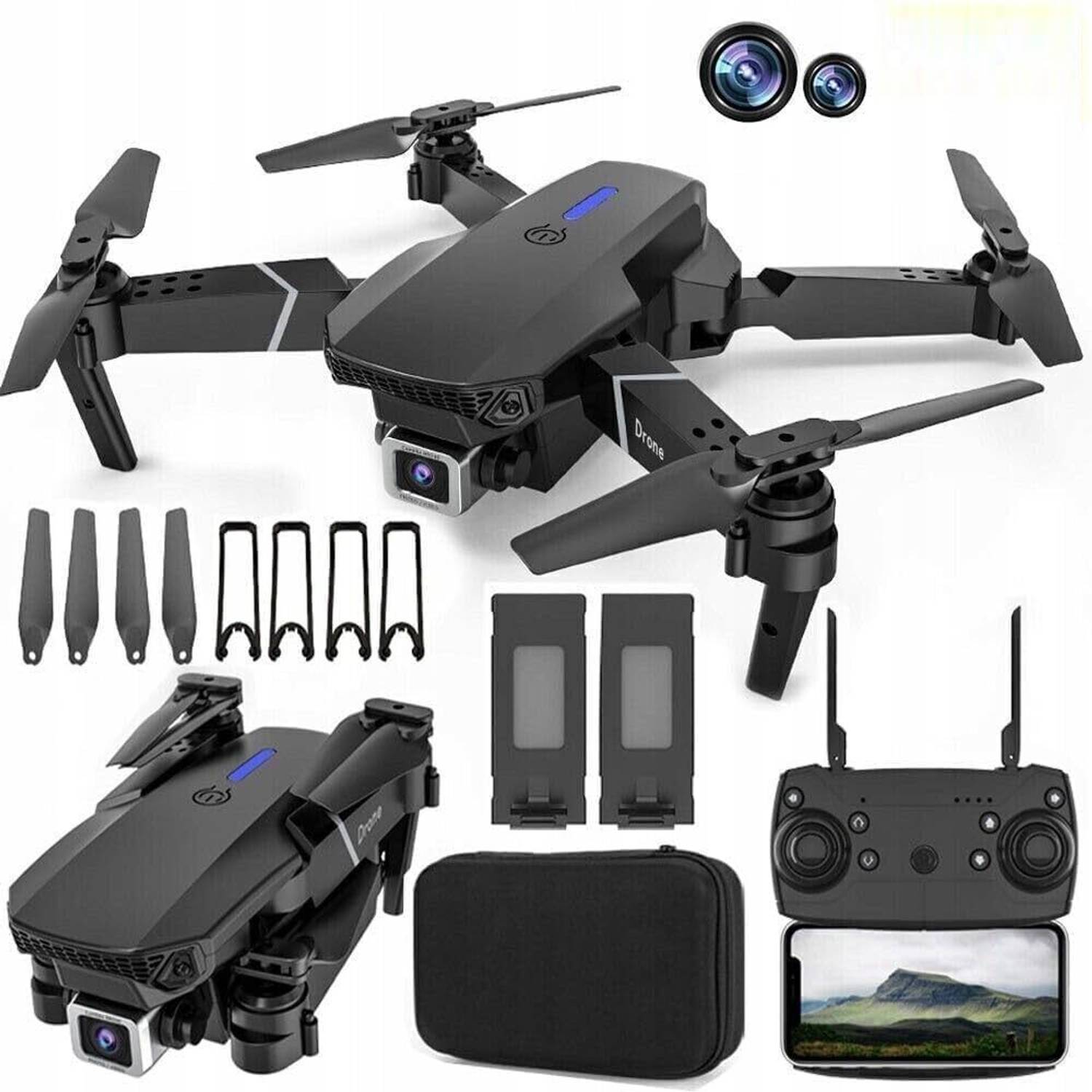 TodFod E88 Pro Drone 4K HD Foldable - Image 1
