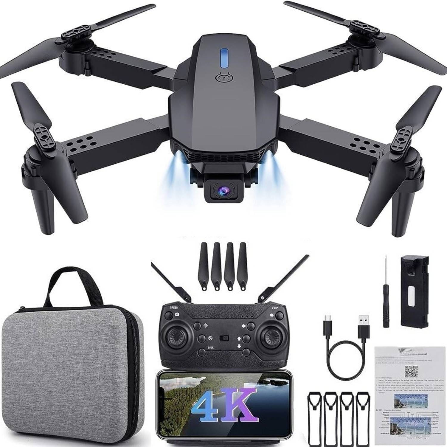 TJOI E88 Pro Compact Camera Drone with Foldable Design & Wi-Fi Control Drone