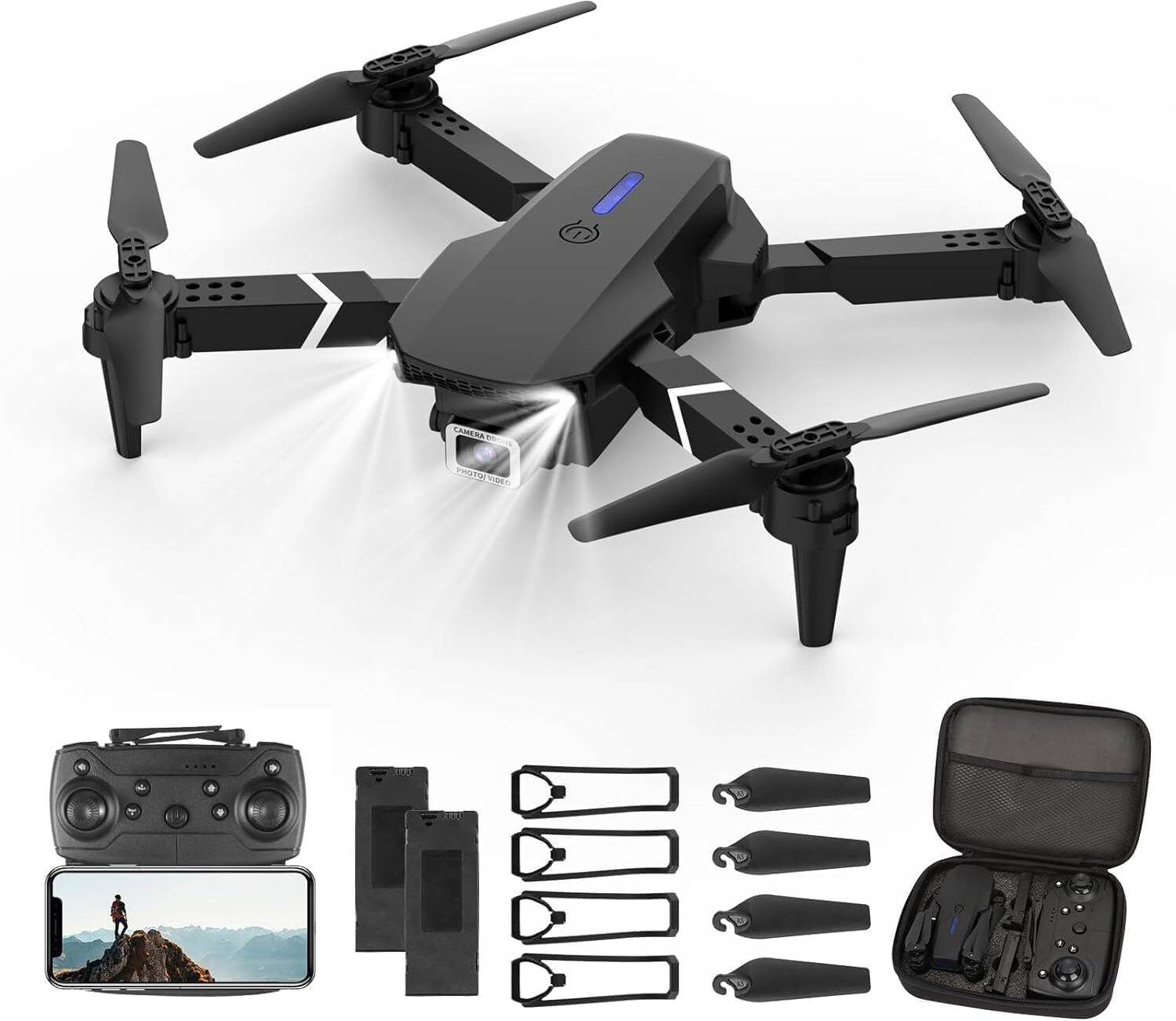 Antman E88 Pro Drone With HD 4K Dual Camera Height Hold RC Foldable Quadcopter Drone Drone
