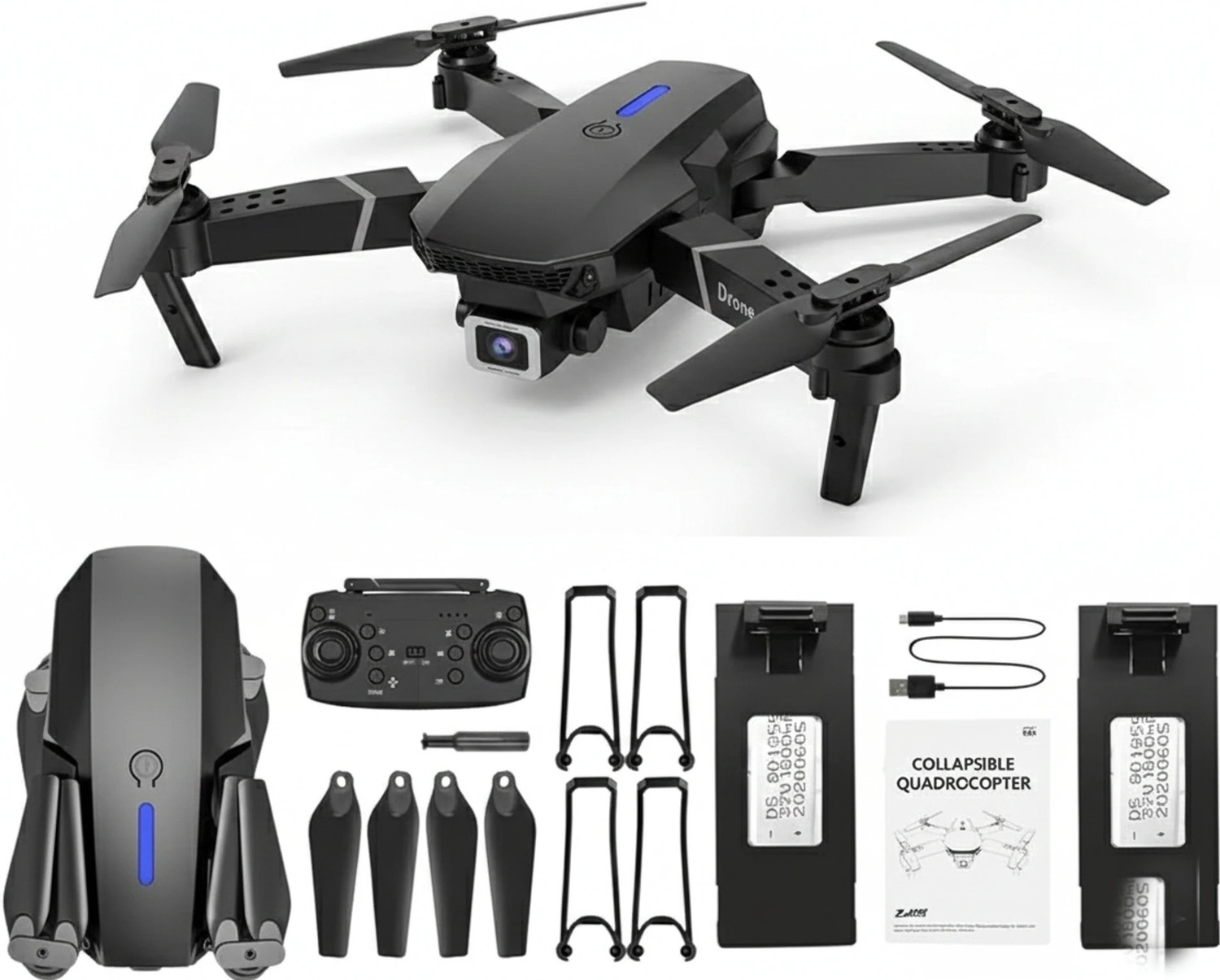 Image of MANKOOT E-88 Pro 4K Dual Camera Drone With Wi-fi Drone