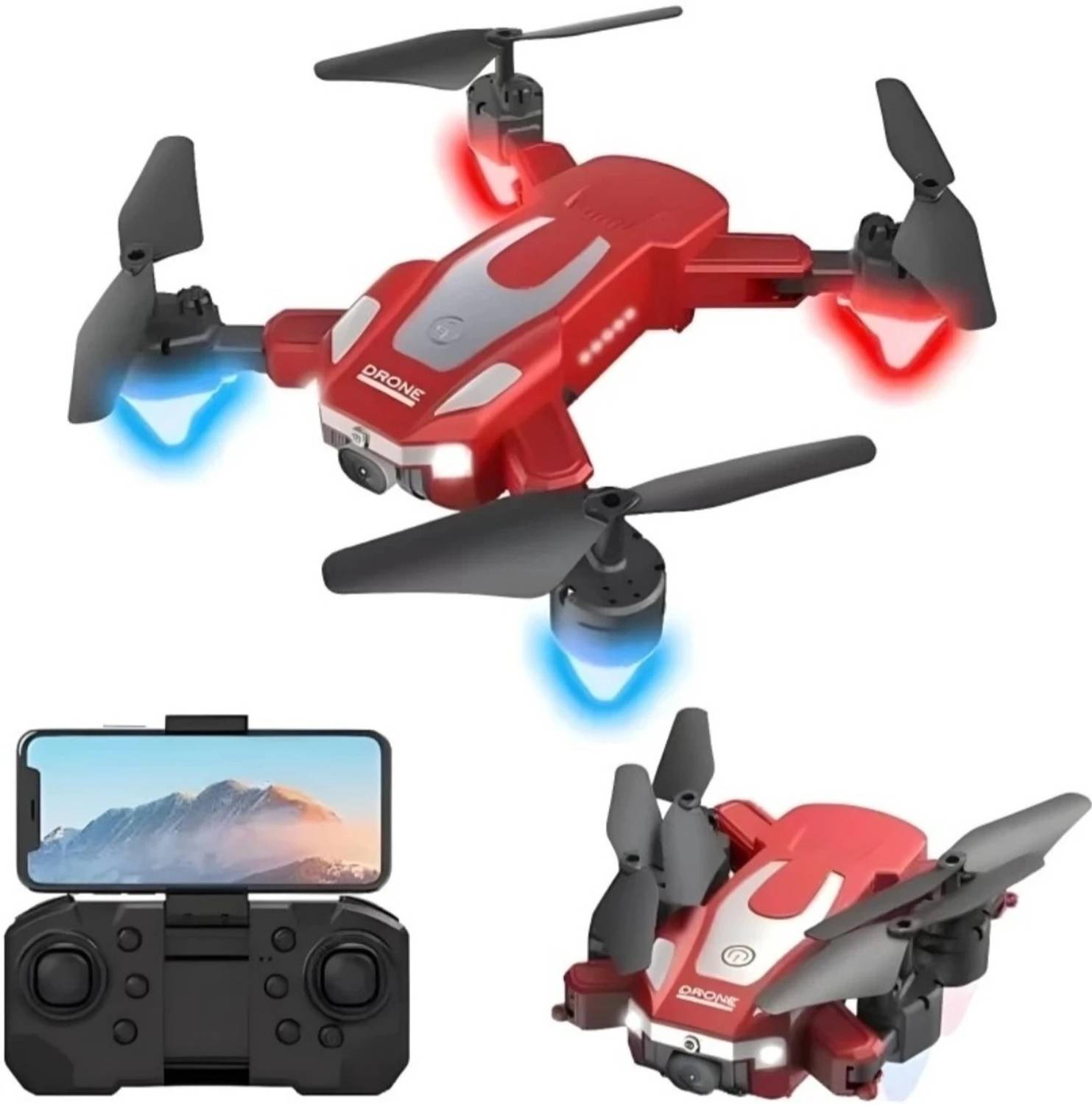 ASTOY J2 360° Foldabel Obstacle Avoidance Quadcopter RC With 1080 HQ Camera Drone Drone